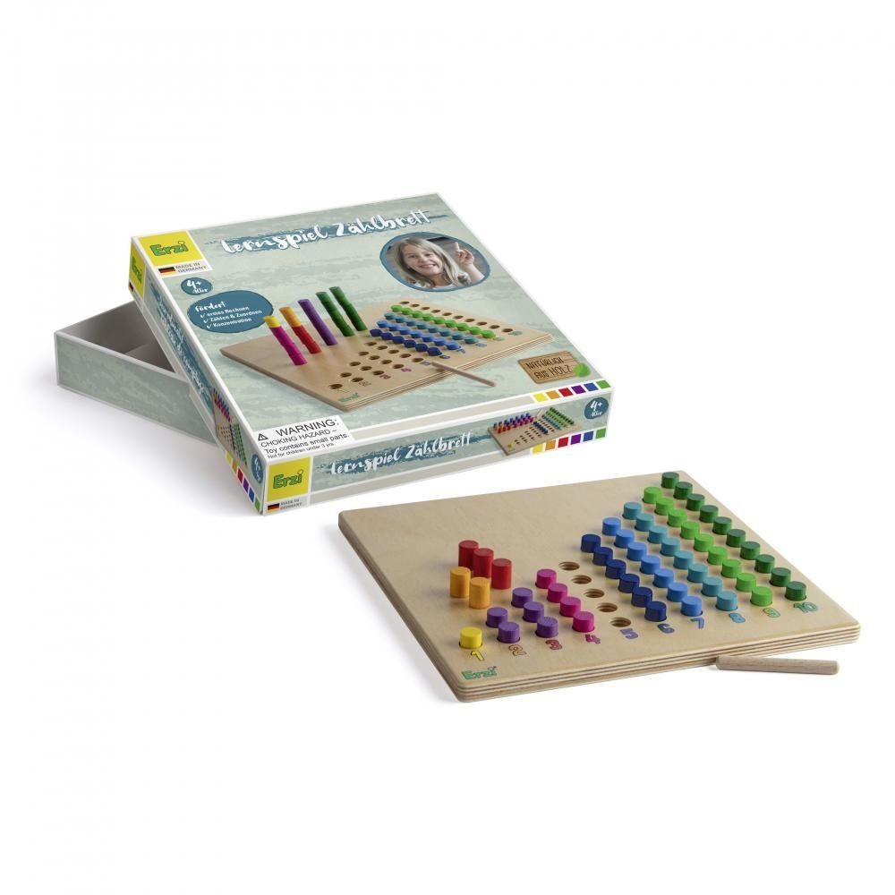 Erzi® Lernspielzeug (Set, 57-St), Lernspiel Zählbrett Holzspielzeug
