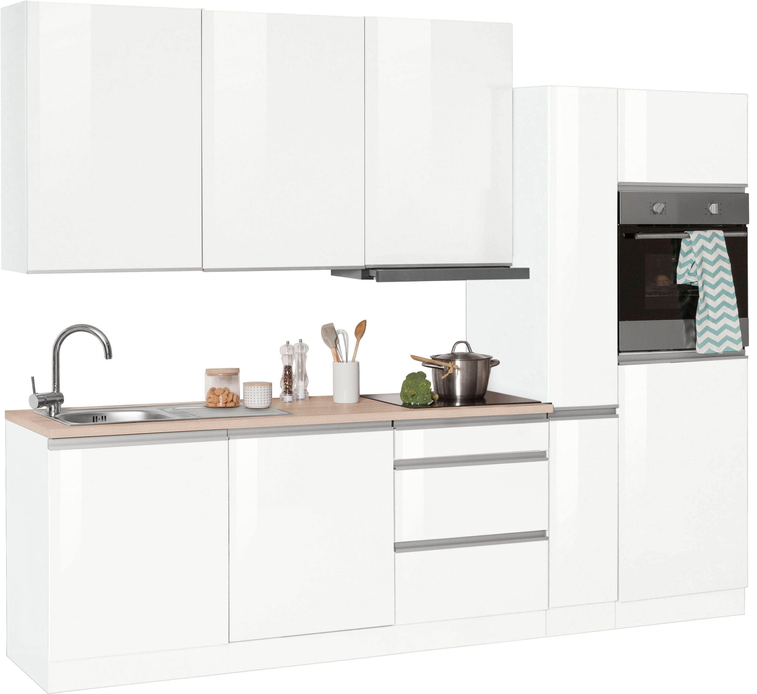 KOCHSTATION Küchenzeile KS-Ohio, mit E-Geräten, Breite 270 cm günstig online kaufen