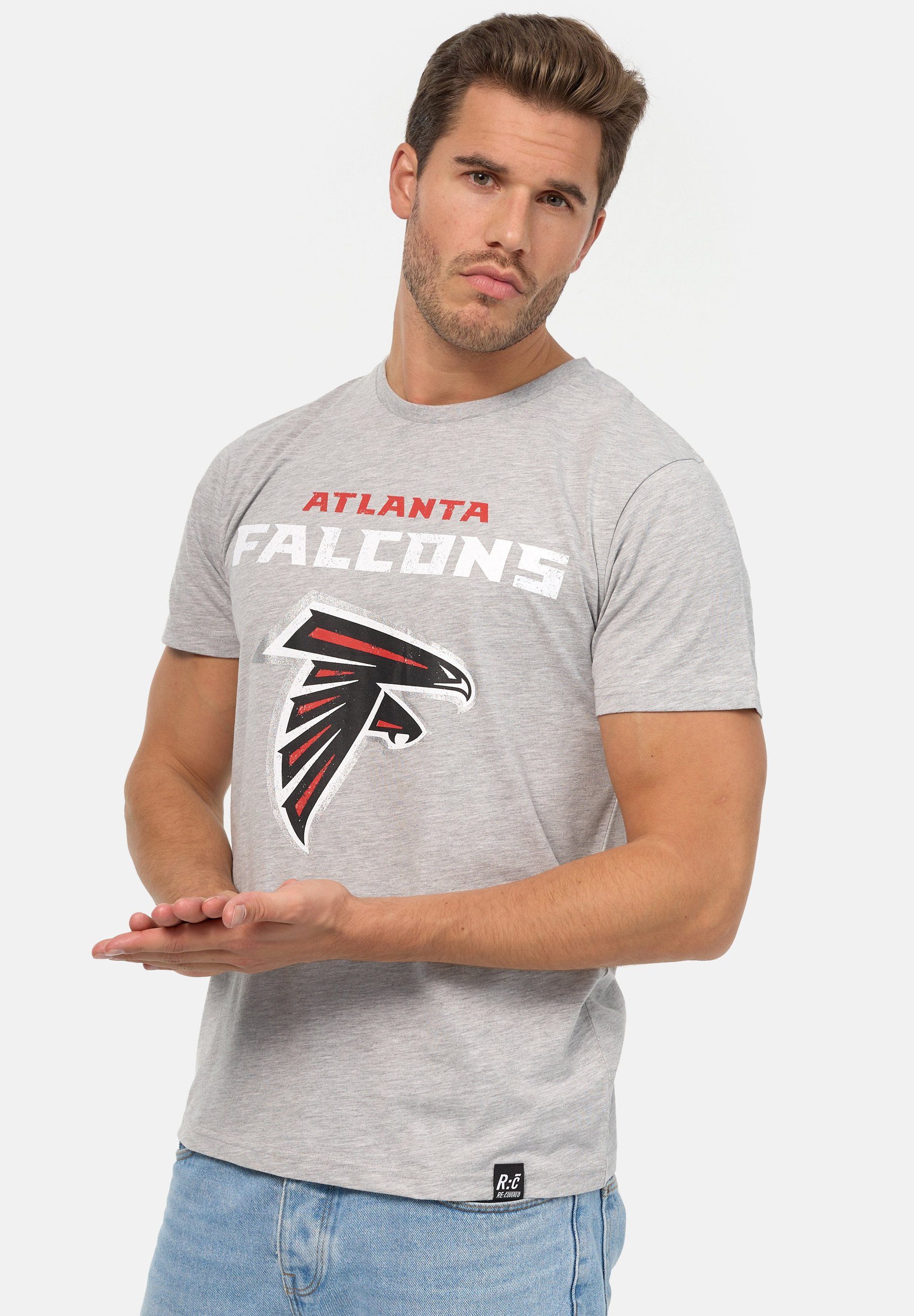 Recovered T-Shirt NFL Falcons Core GOTS zertifizierte Bio-Baumwolle