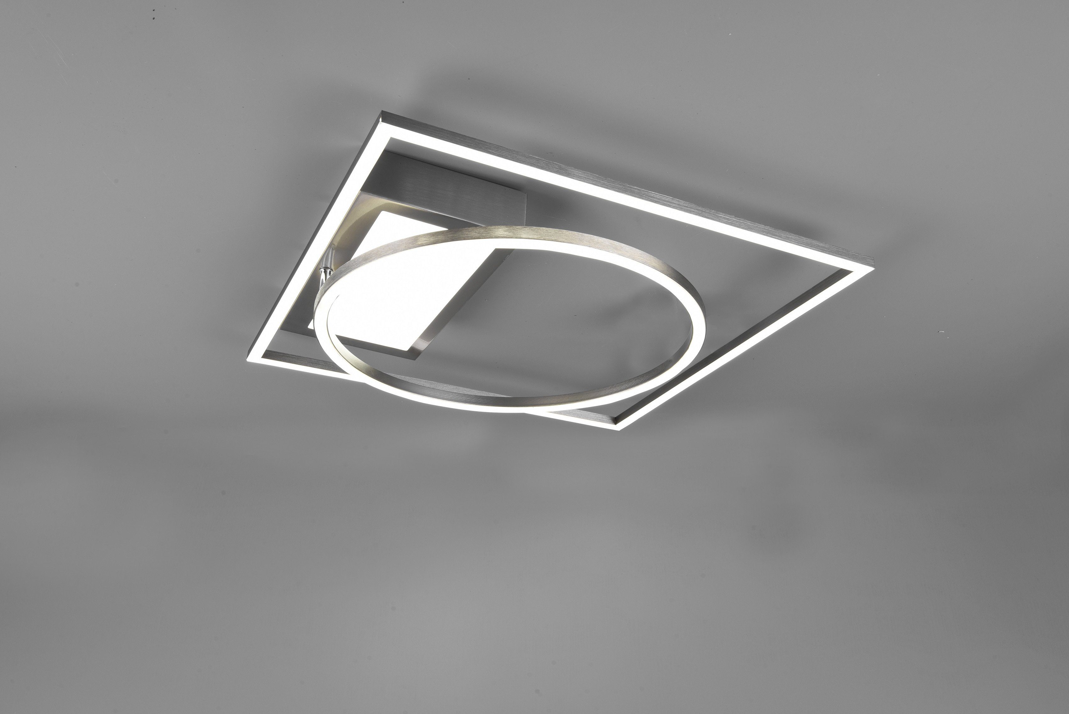 TRIO Leuchten LED integriert, fest LED Lichtfarbe intgrierter stufenlos Deckenleuchte Funktion, Farbwechsler, Dimmer Downey, Dimmer, Memory einstellbar