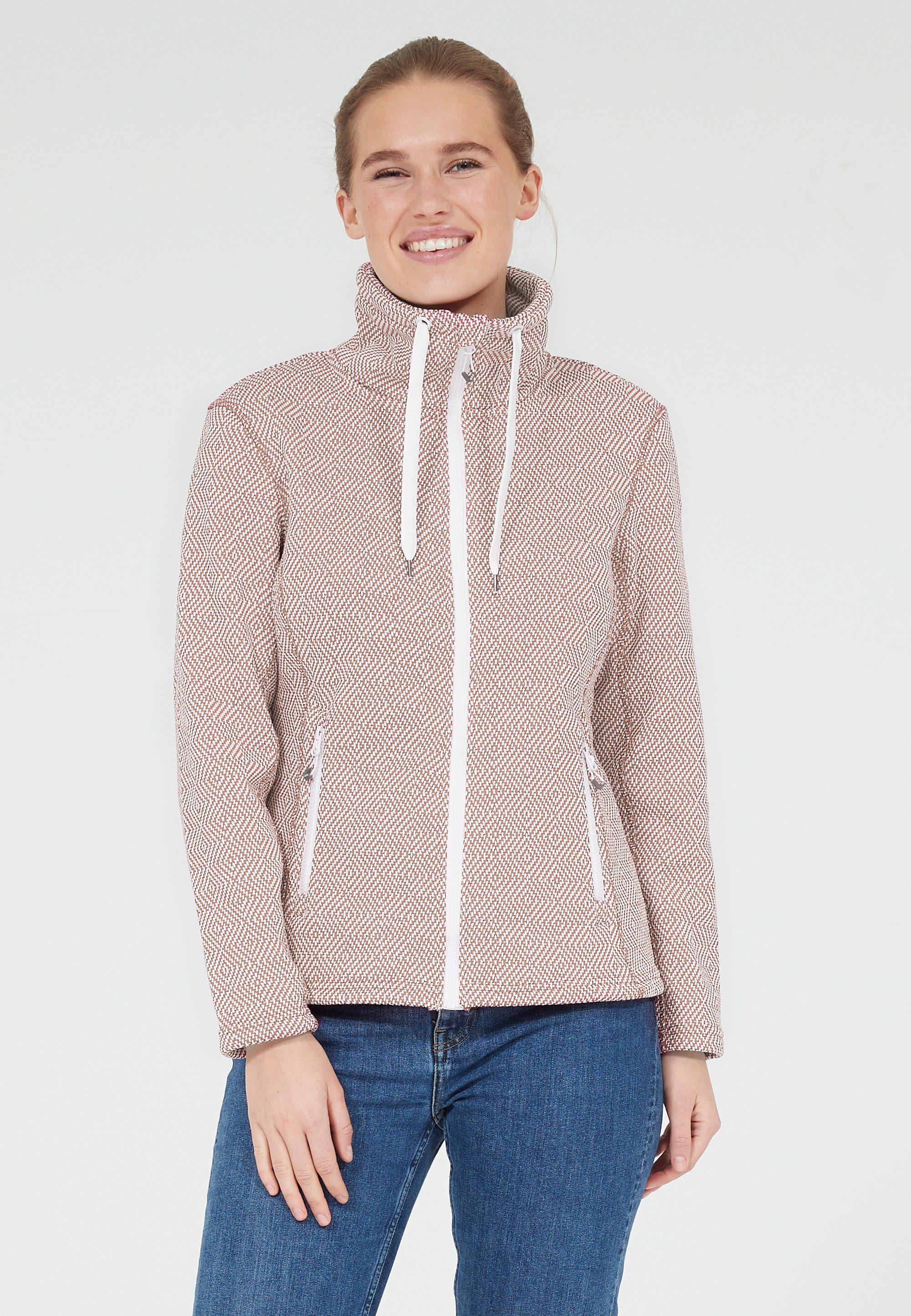 WEATHER REPORT Fleecejacke FREIDA mit hohem Stehkragen