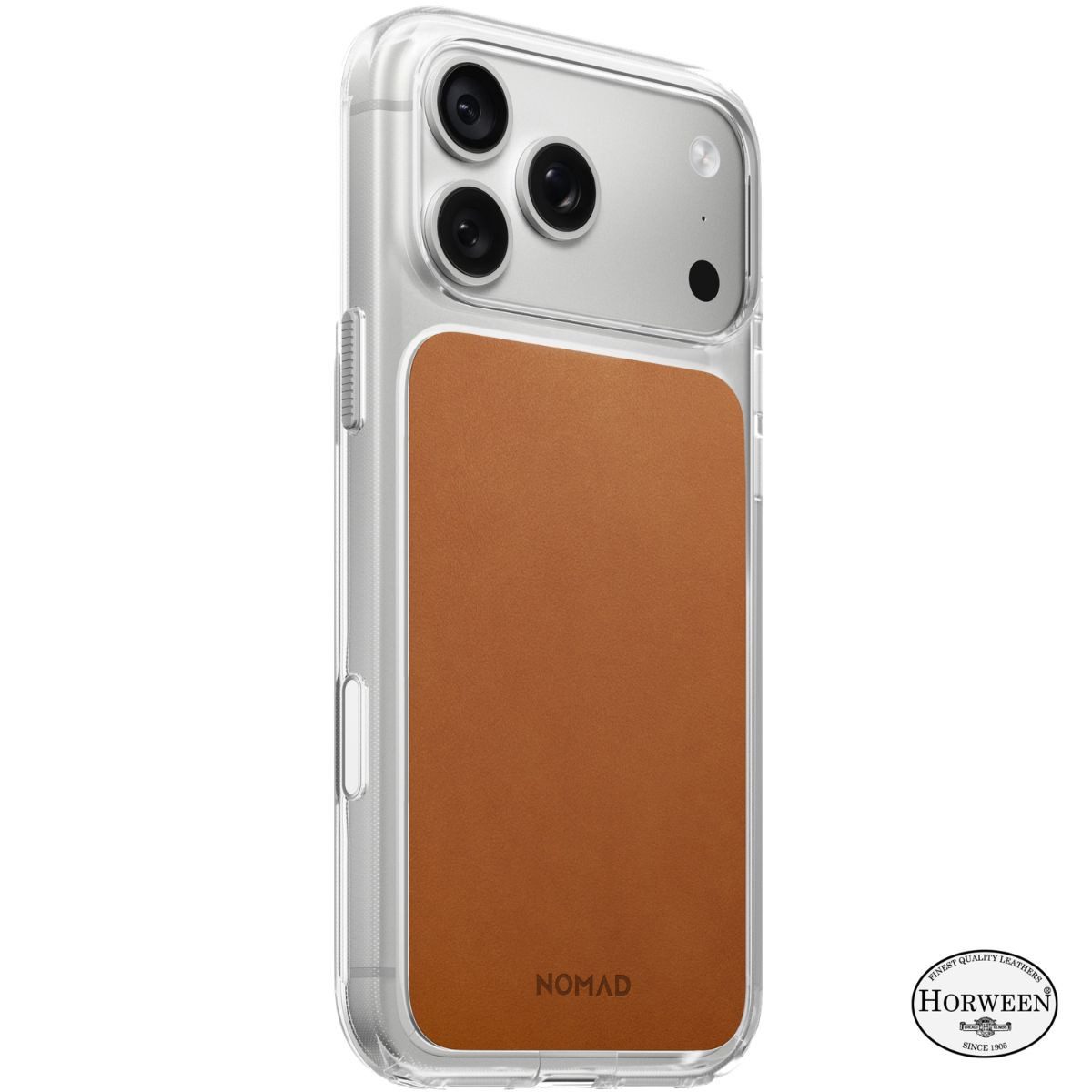 Nomad Smartphone-Hülle Clear Leather Case, für iPhone 18 Pro Max