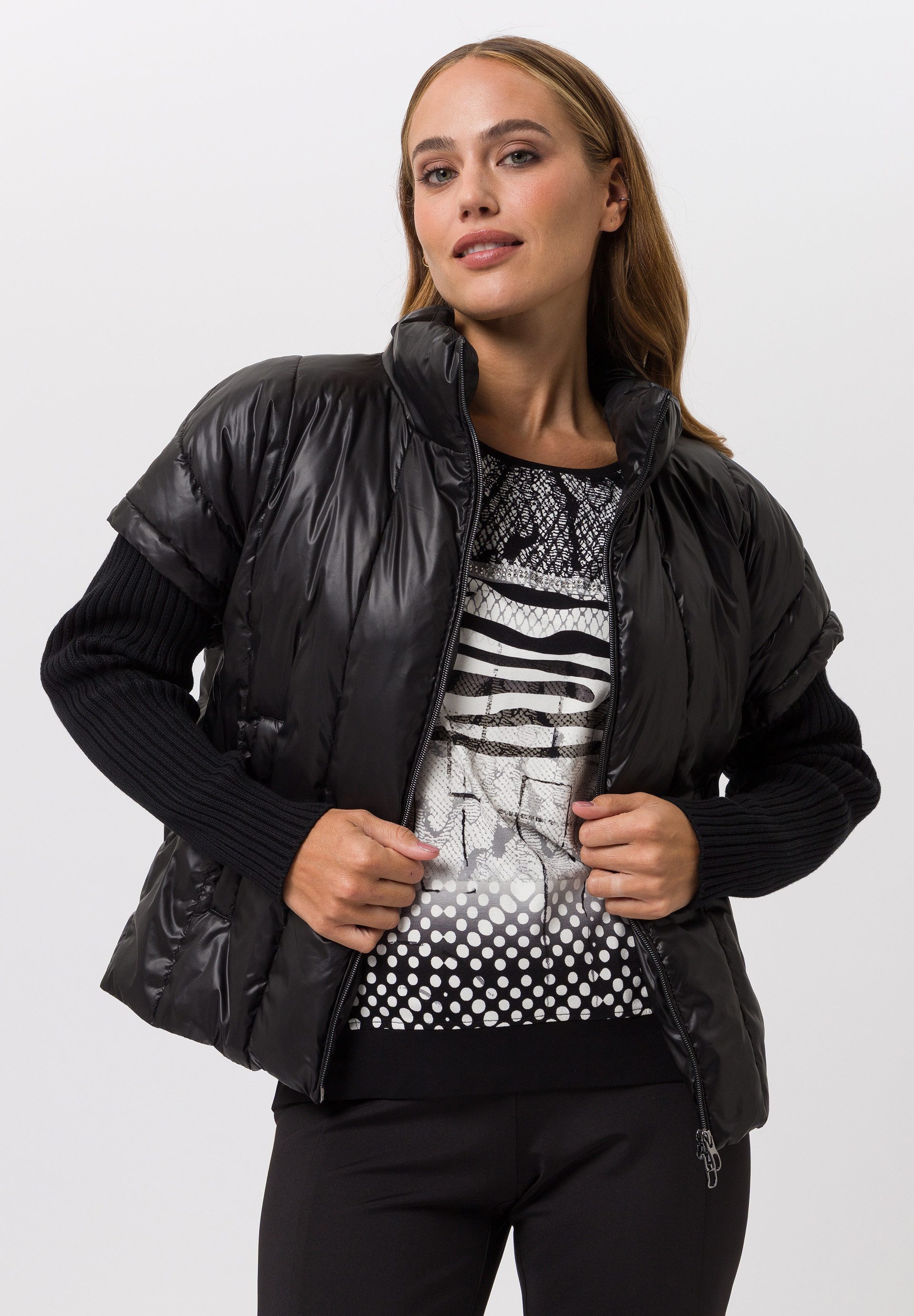 TUZZI Kurzjacke mit Kontrastärmeln günstig online kaufen