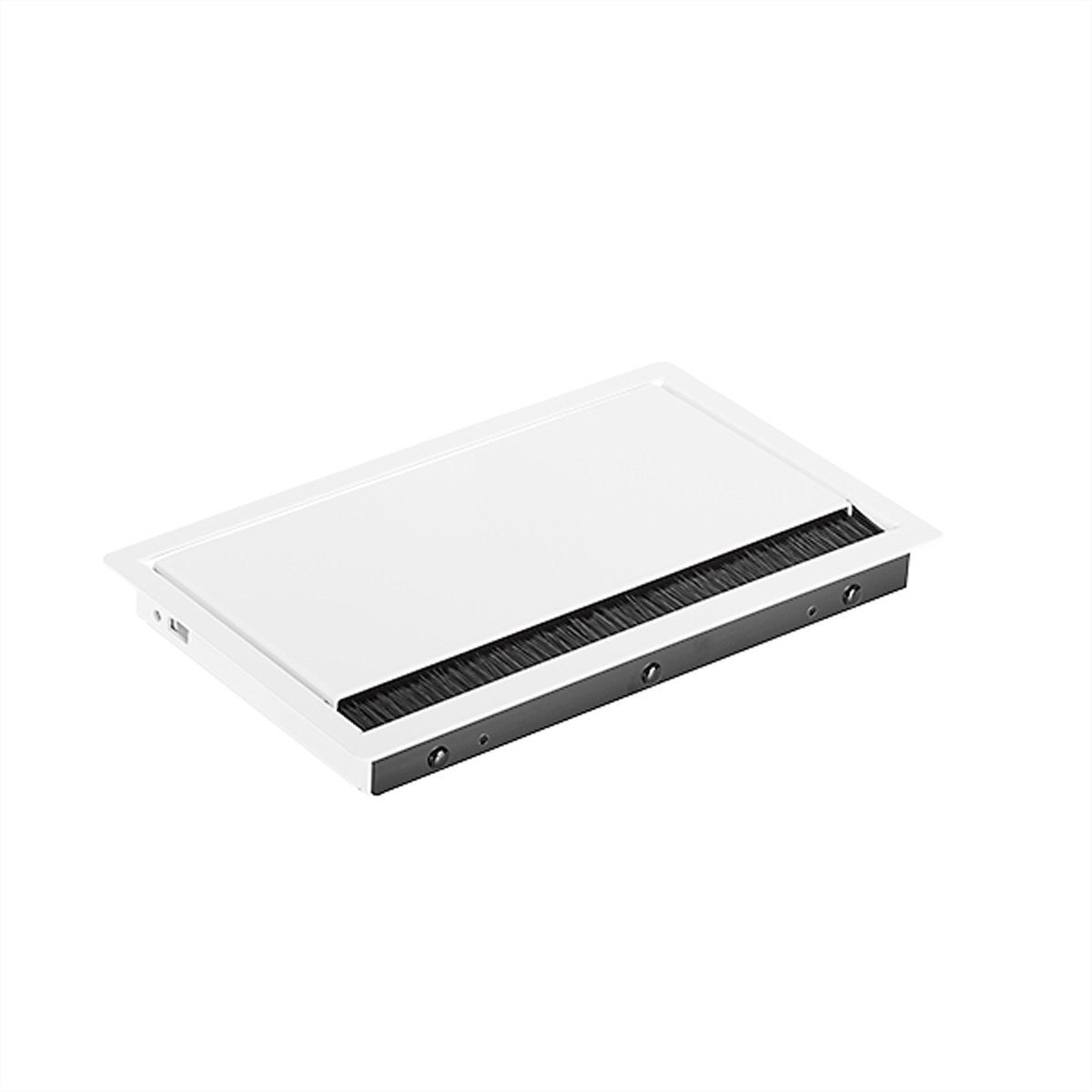 Bachmann CONI COVER Einbaurahmen Einbau-Tischsteckdosenleiste, 3fach weiss, 911.500