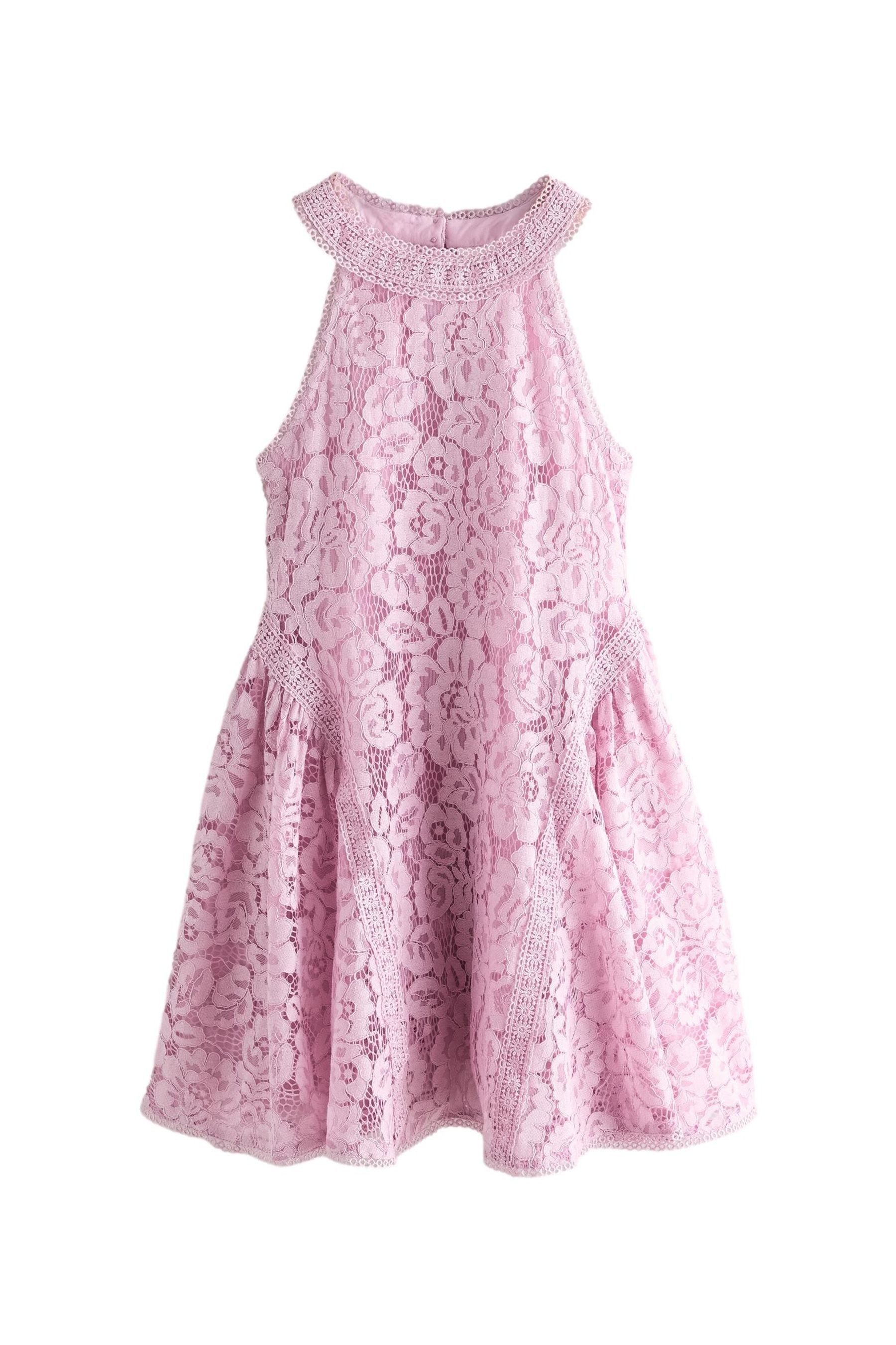 Baker by Ted Baker Partykleid Baker by Ted Baker Neckholderkleid mit Spitze (1-tlg)