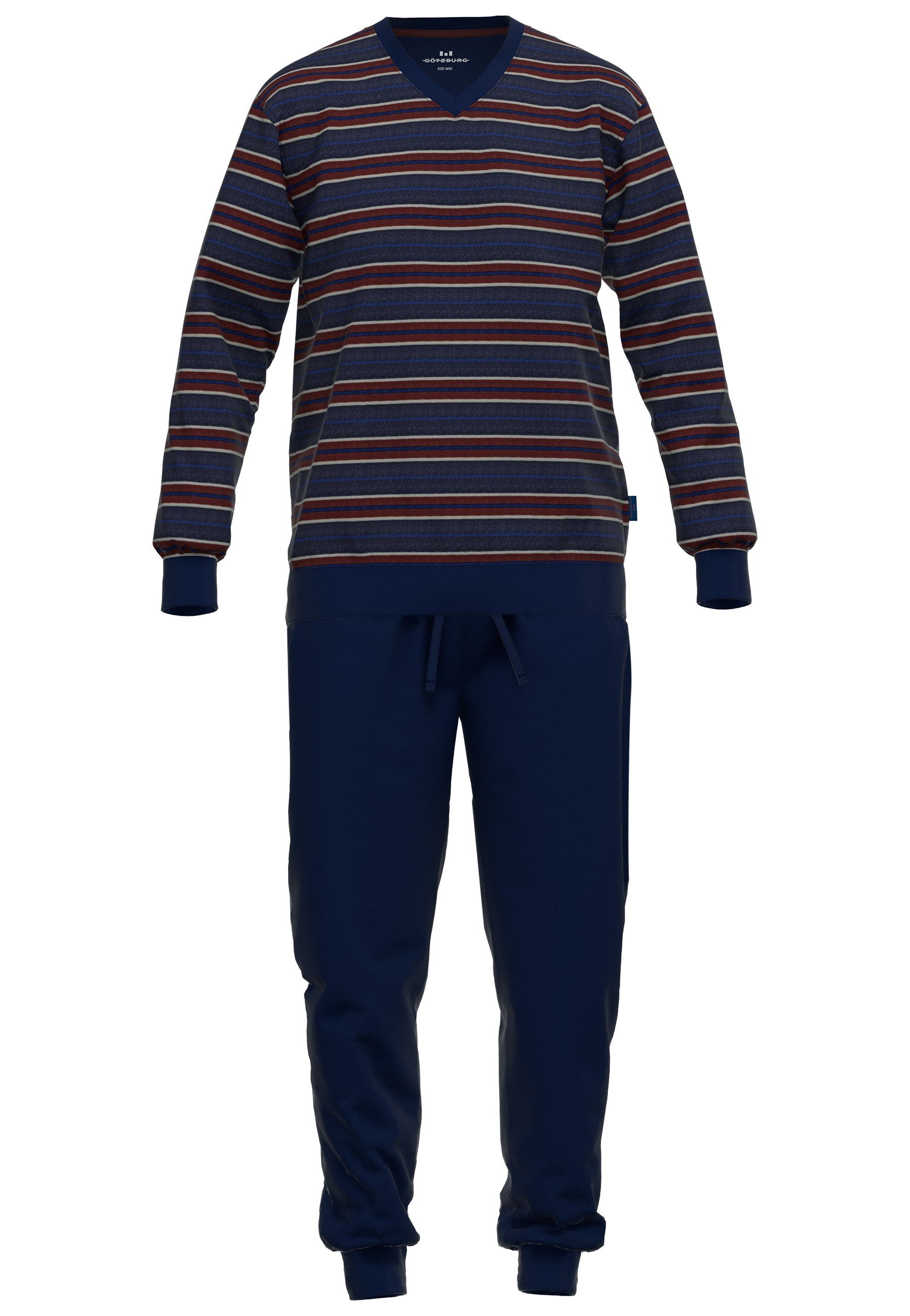 GÖTZBURG Pyjama Zartbitter (2 tlg) V-Ausschnitt, günstig online kaufen