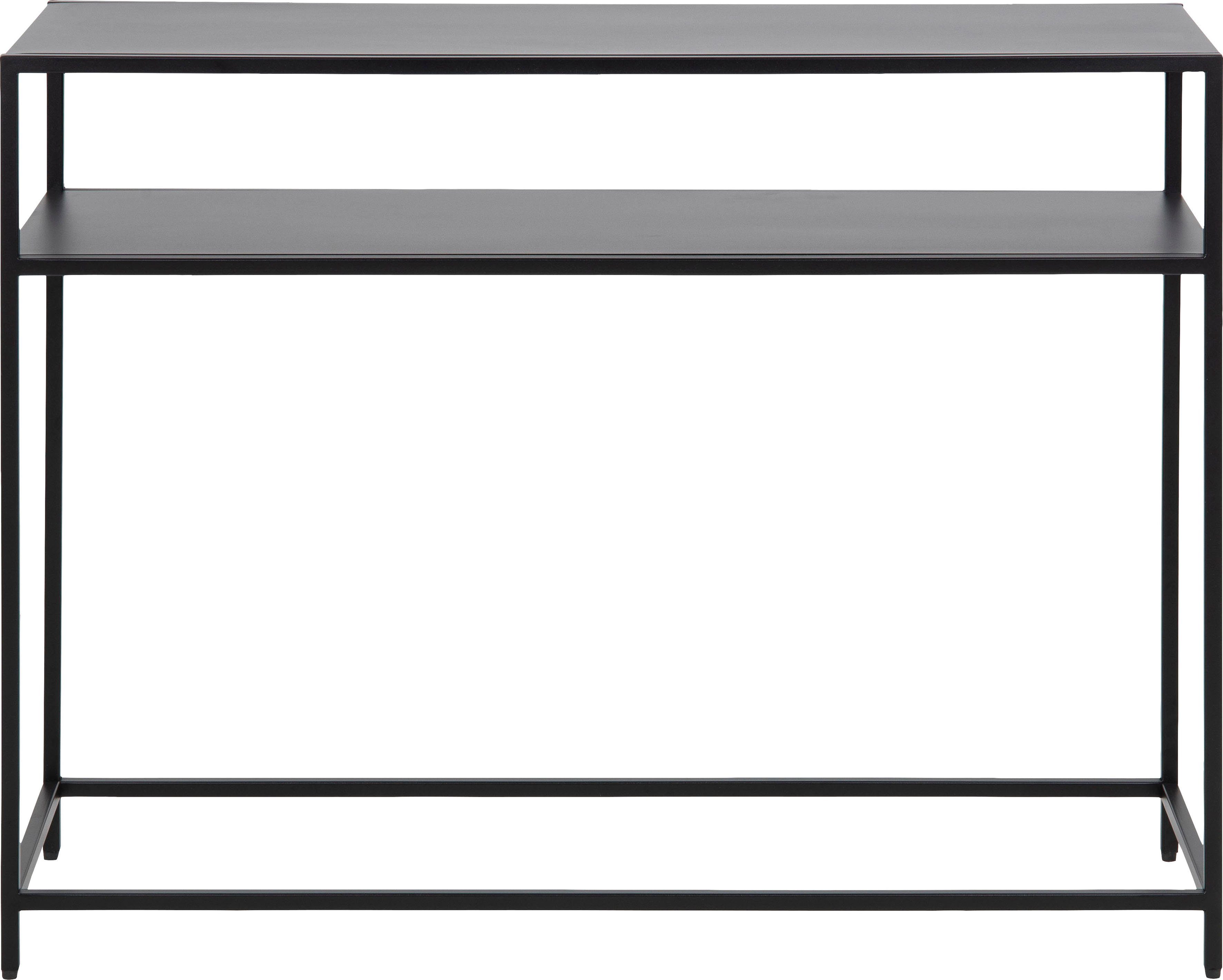 Konsolentisch gradliniger cm York, ACTONA Metallgestell 100 Optik, cm, mit Höhe in 79 GROUP New Breite