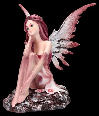 Figuren Shop GmbH Fantasy-Figur Elfenfigur - Serinde in rosa Kleid - Fantasy Dekofigur mystische Fee