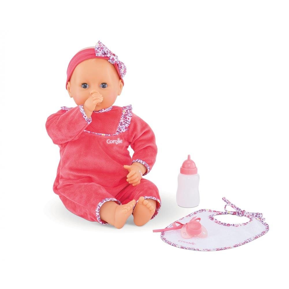 Corolle® Babypuppe Lila Chérie, 42 cm Rot Babypuppe mit Funktion Weichkörperpuppe