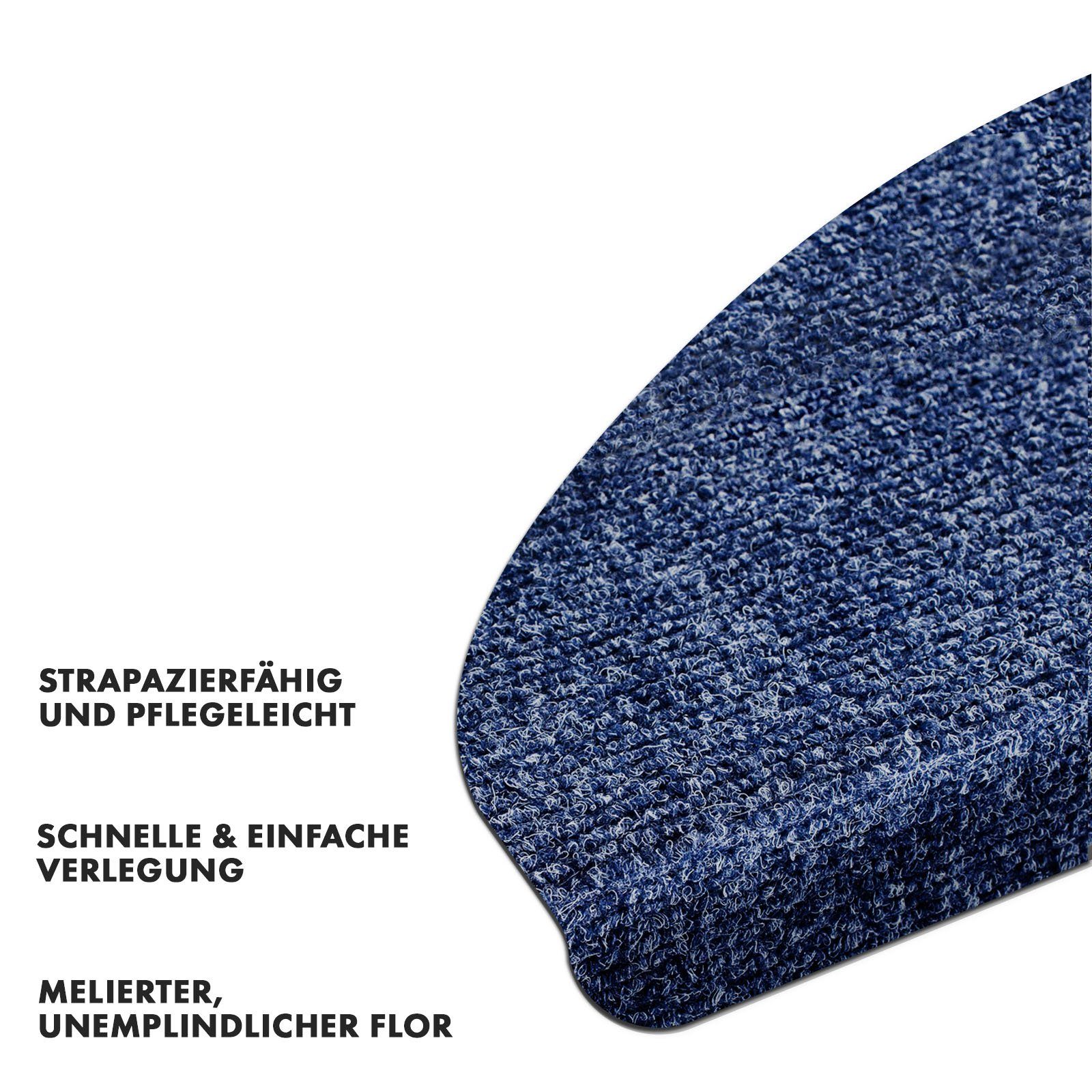 casa pura Stufenmatte Leipzig, Erhältlich in 5 Farben, Treppenschoner, halbrund, Höhe: 4.4 mm