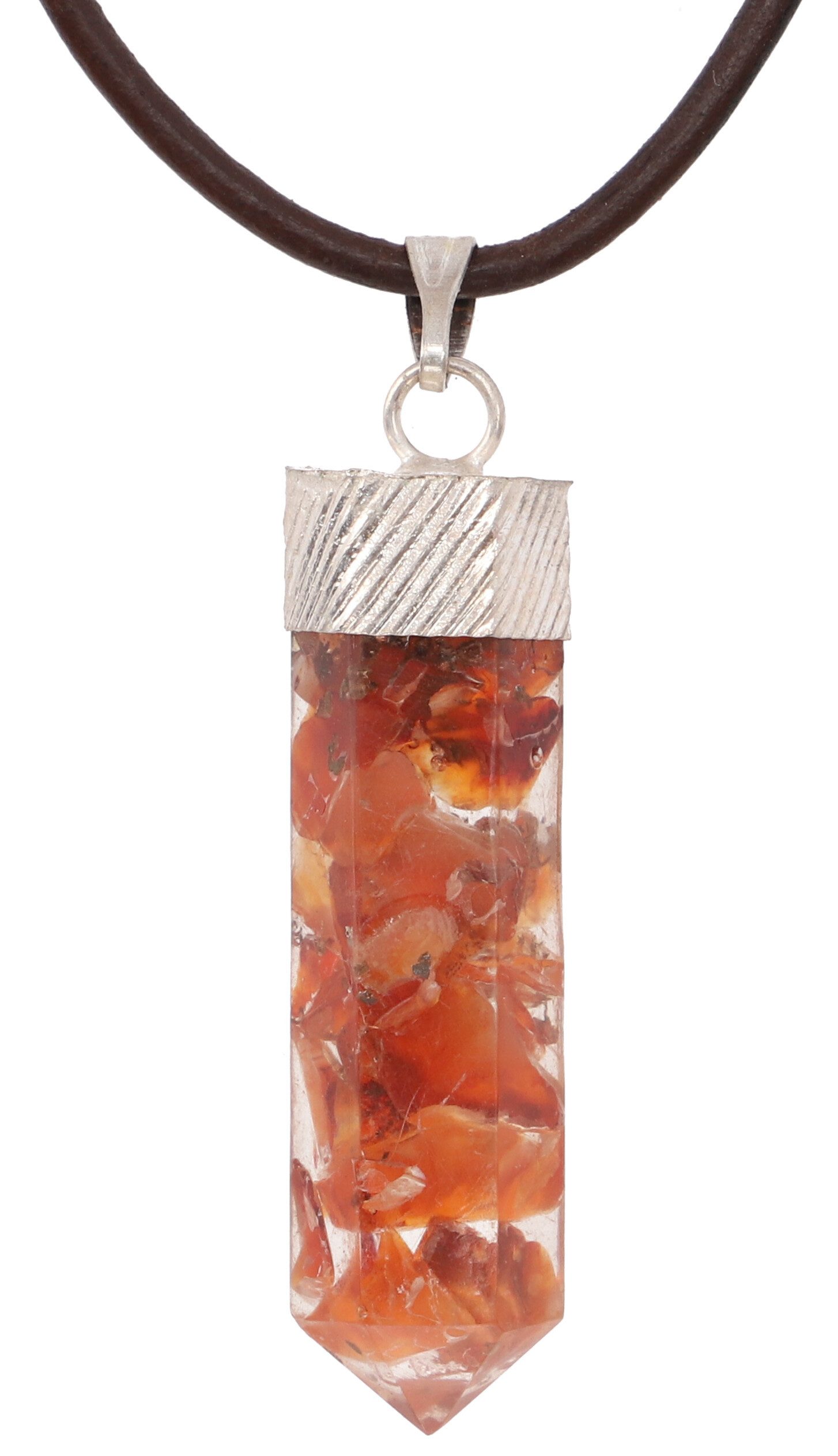 Guru-Shop Kettenanhänger Hexagon Anhänger, Edelsteinanhänger,..