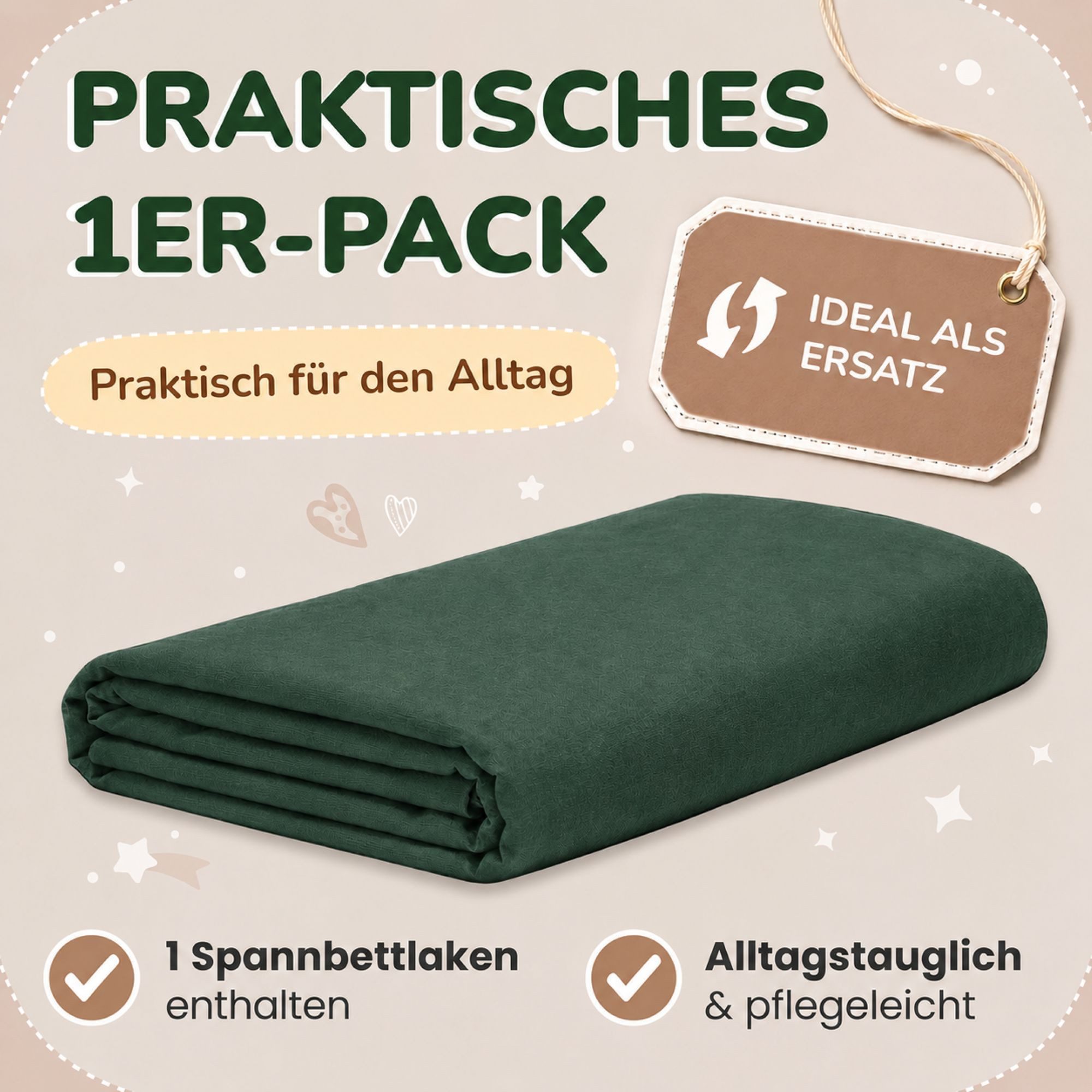 leevitex® Spannbettlaken in verschiedenen Größen und Farben, Jersey aus 100% Baumwolle, Jersey, Gummizug: rundum, (1 Stück), für Kinder- & Standardmatratzen, OEKO-TEX® STANDARD 100 zertifiziert