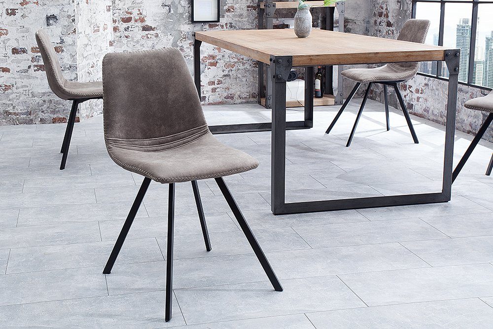 riess-ambiente Esszimmerstuhl AMSTERDAM CHAIR taupe grau günstig online kaufen