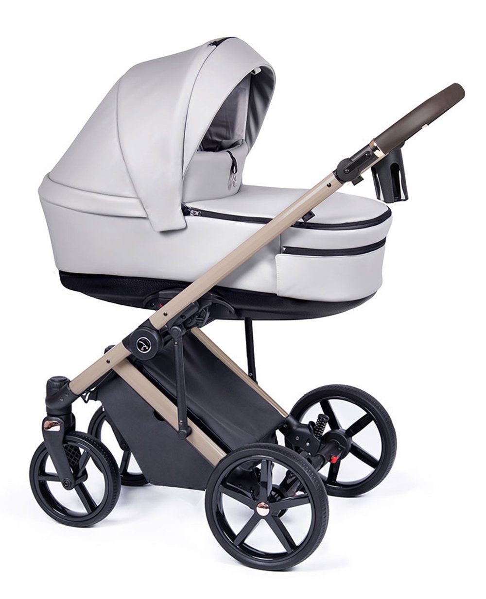 Hellgrau - Fado Designs babies-on-wheels Eco Teile 1 in beige 2 - 21 in = Gestell Kinderwagen-Set Kombi-Kinderwagen 14