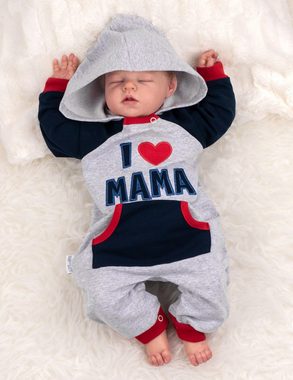Baby Sweets Overall Strampler, Overall I love Mama (1-tlg)