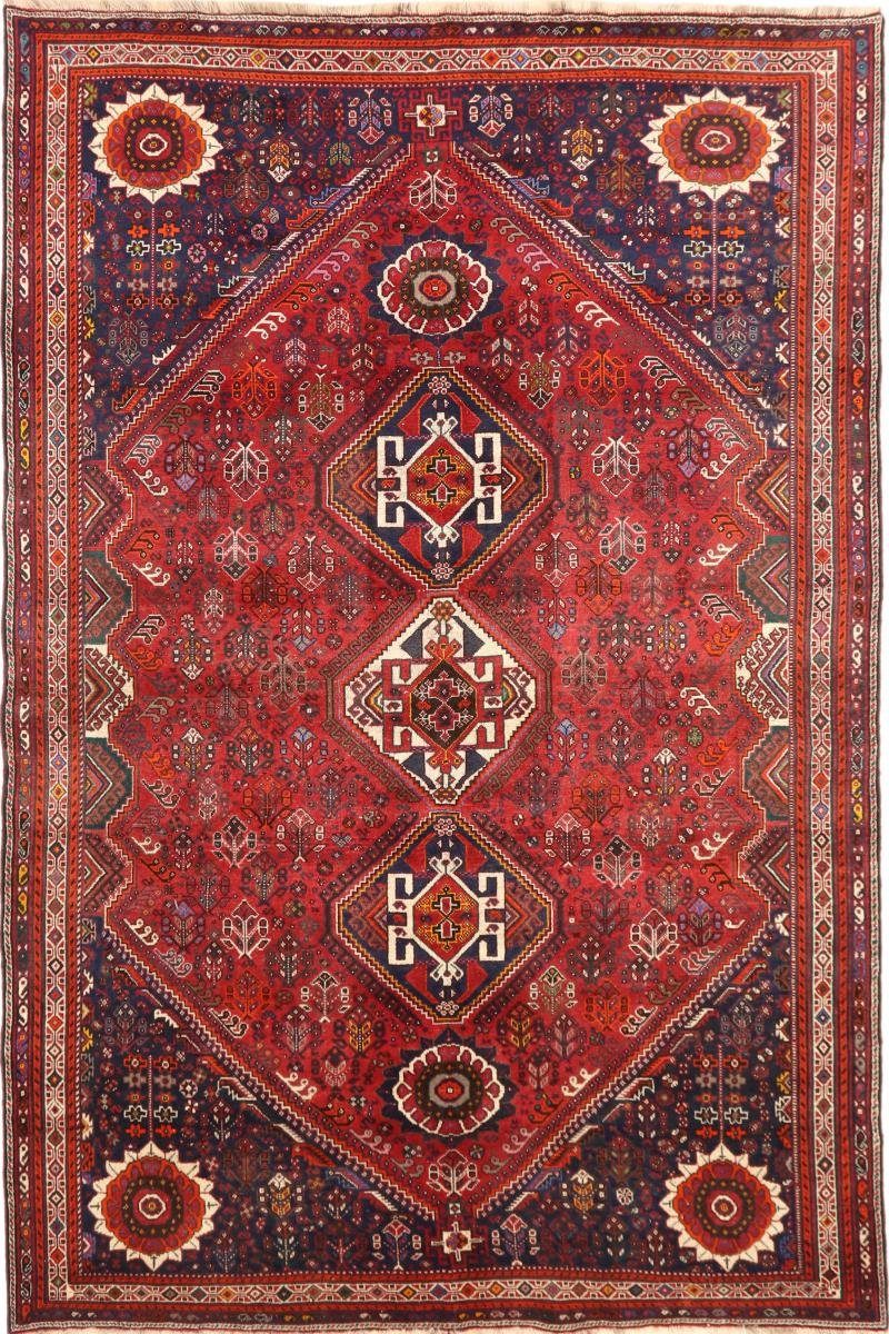 Orientteppich Ghashghai 214x326 Handgeknüpfter Orientteppich / Perserteppich, Nain Trading, rechteckig, Höhe: 12 mm | Kurzflor-Teppiche