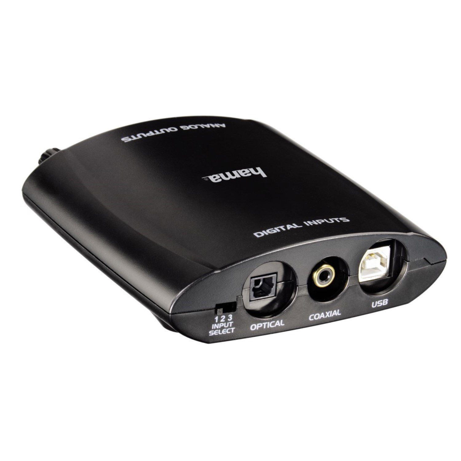 Hama Audio Konverter 2x Digital IN auf 2x Analog OUT Audio-Kabel, ODT Toslink, USB, Digital Koax, Cinch, Klinke, ODT Toslink, USB, Digital Koax, Cinch, Klinke, Adapter Koax Optisch Toslink USB auf Cinch 3,5mm Klinke