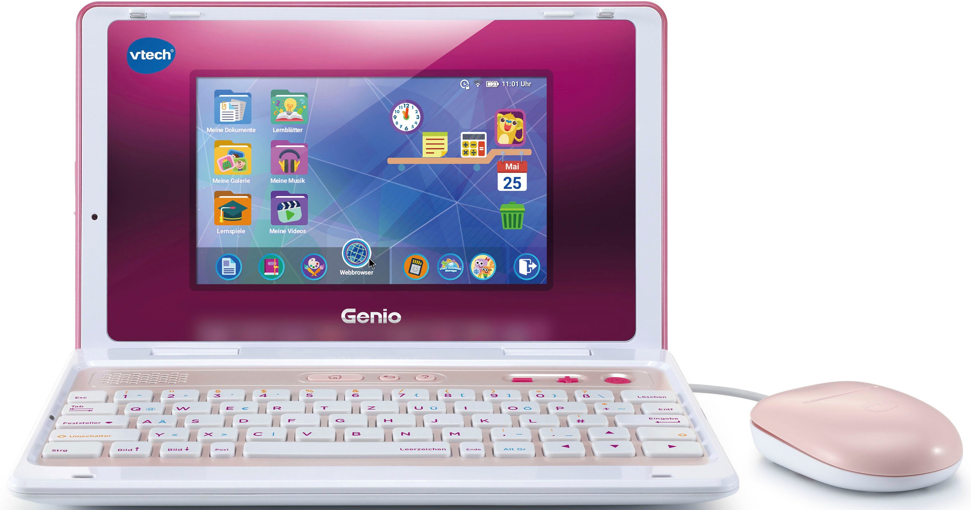 Kindercomputer School & Go, Genio Lernlaptop XL pink