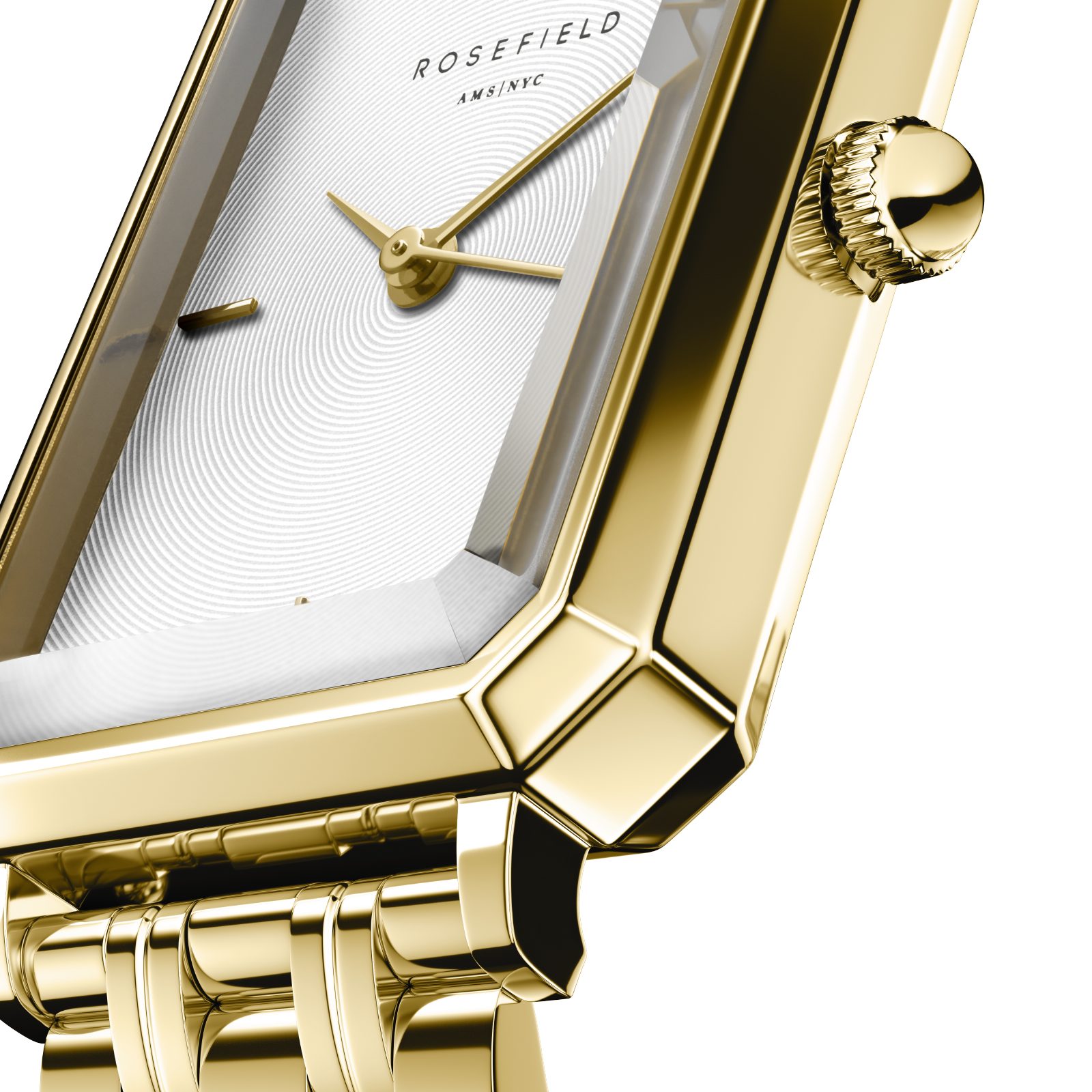 ROSEFIELD Quarzuhr ROSEFIELD Damenuhr Octagon XS 24mm Goldfarben
