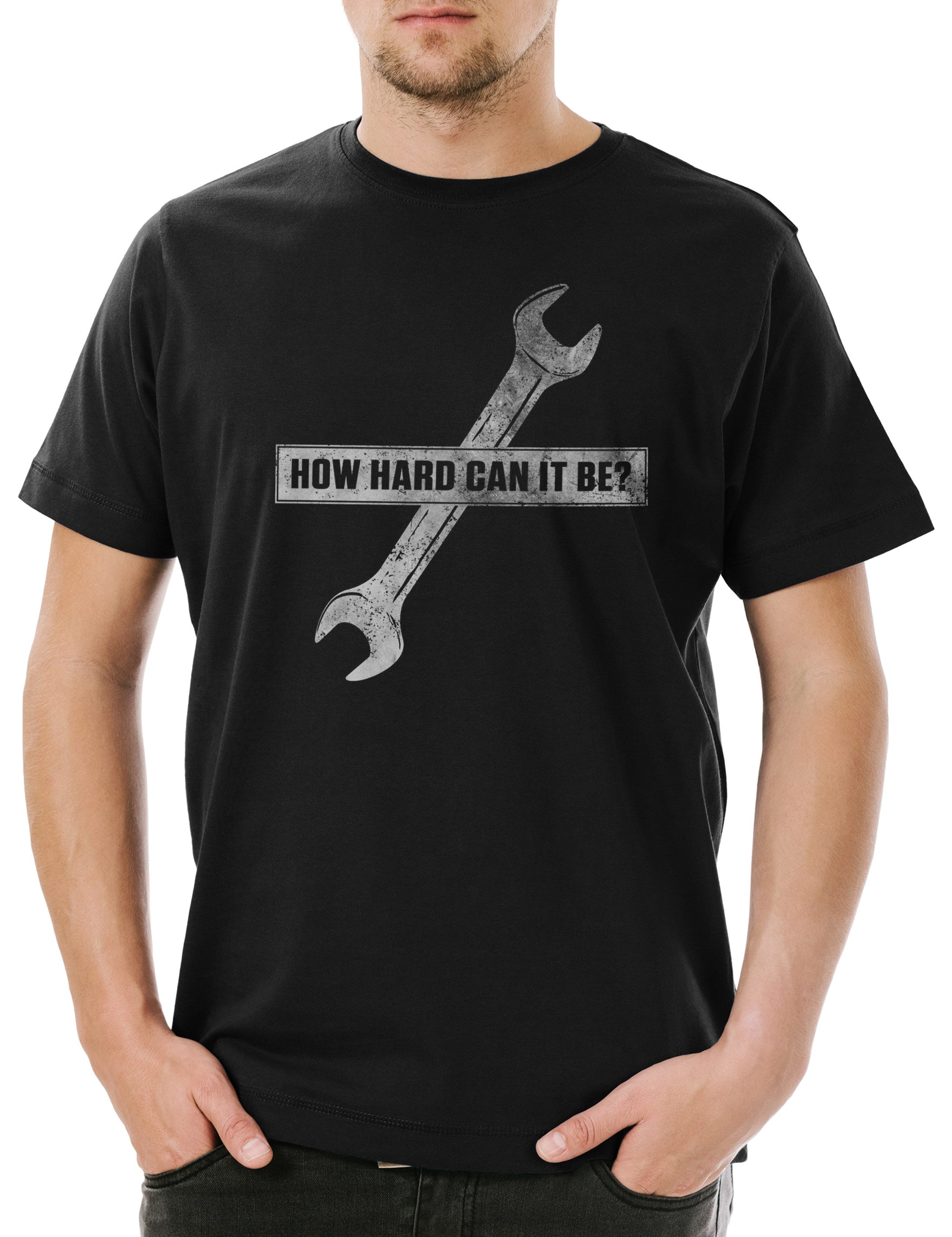 Print-Shirt How Hard Can It Be Herren T-Shirt Race Racing Car Auto Driver Racer