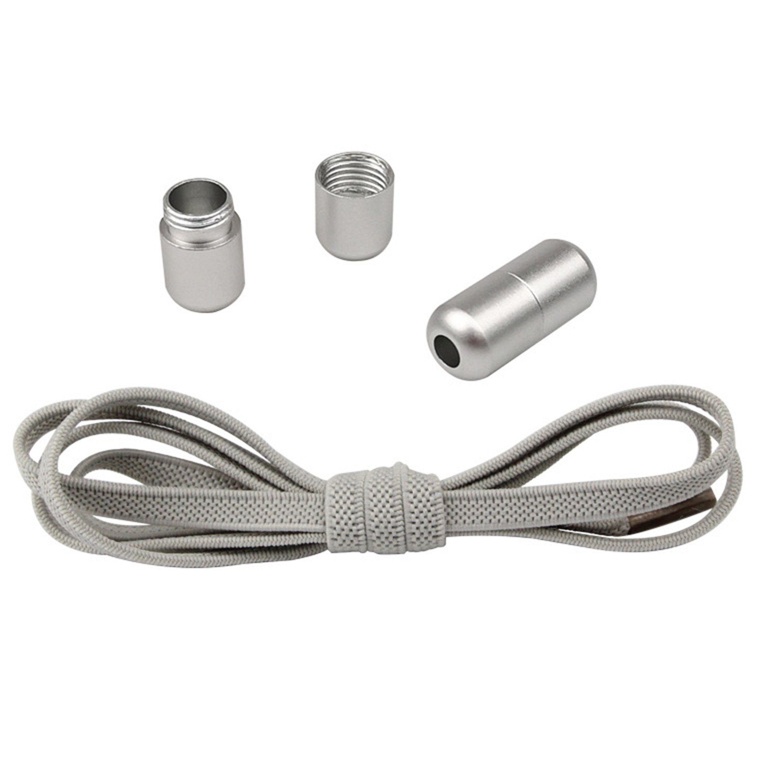 Olotos Schnürsenkel ohne Binden elastische Schuhbänder mit Schnellverschluss Metallkapsel, für Sneaker, Laufschuhe, Sporschuhe