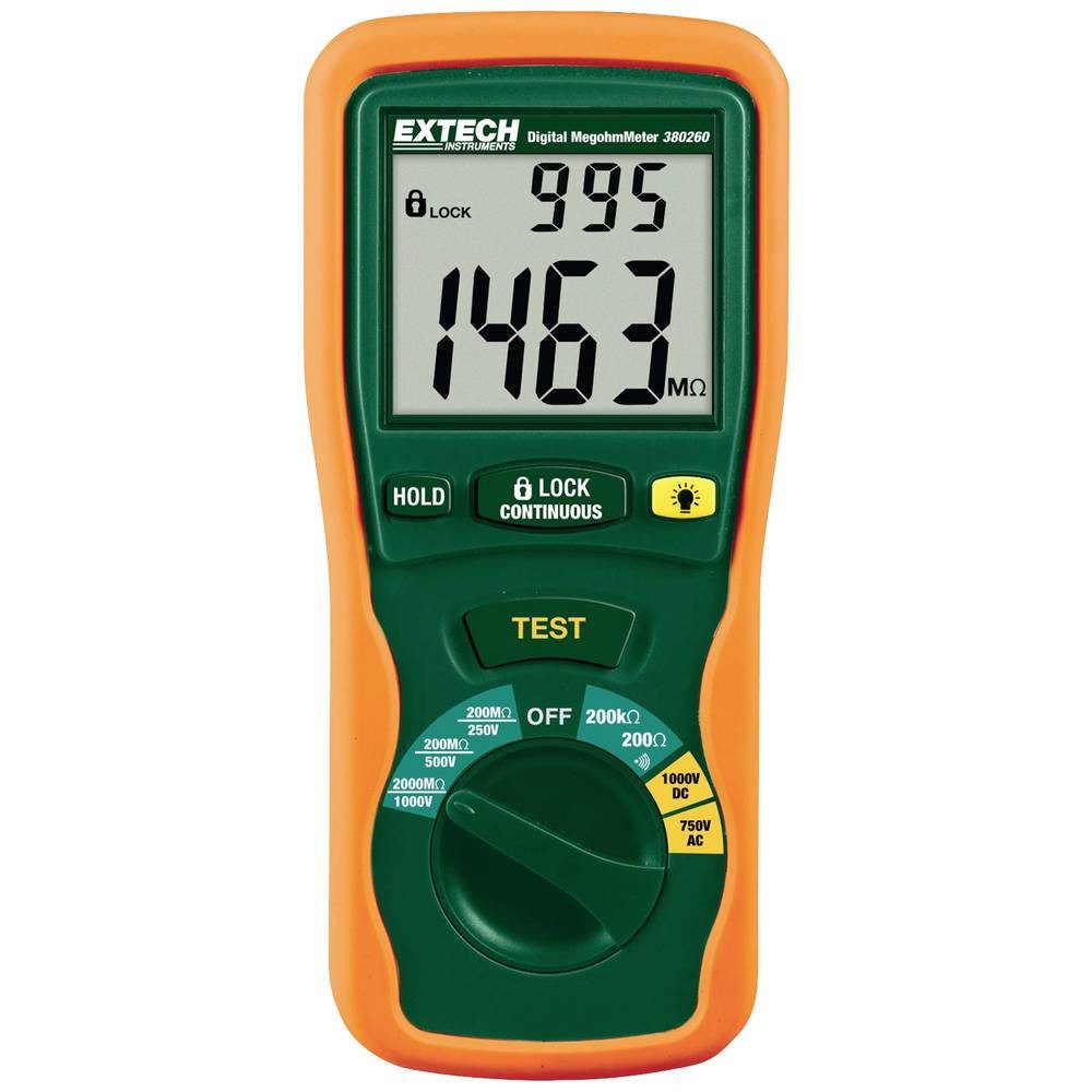 Extech Strommessgerät Digitales Megaohmmeter mit automatischer