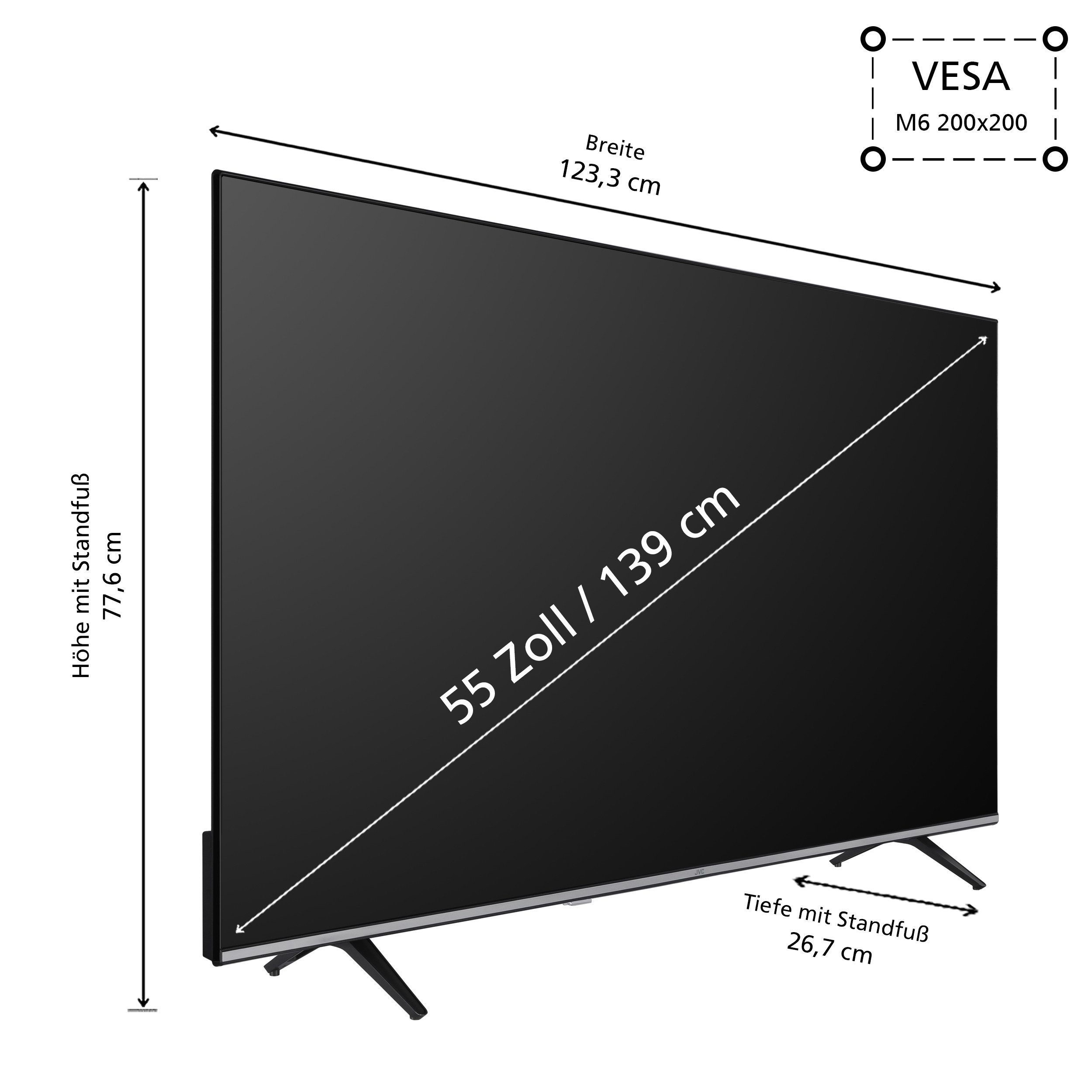JVC LT-55VU7555 LCD-LED Fernseher (139 c...