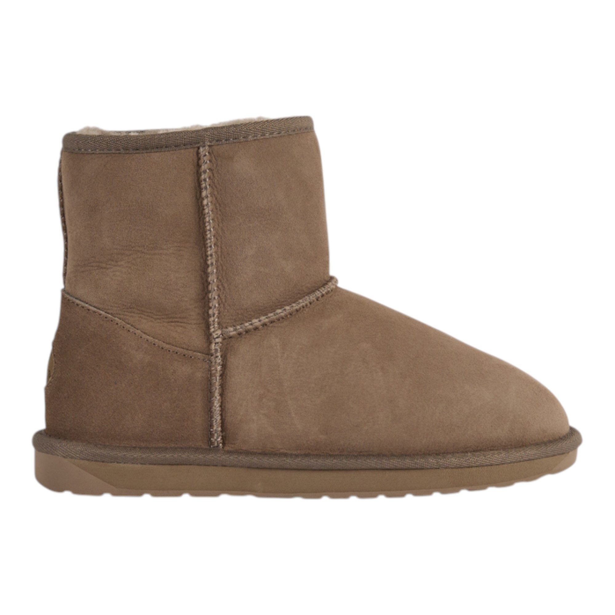 Emu Australia Stinger Mini (weiches doppelseitiges Lammfell) stonebraun Damen Winterstiefel