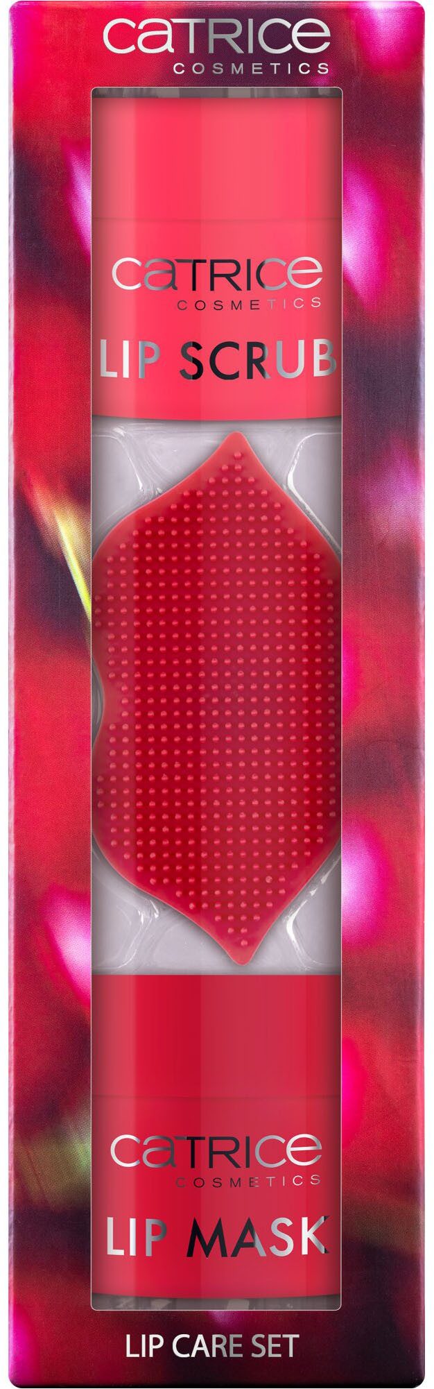Catrice Lippenmaske ETERNAL RED Lip Care Set, 4-tlg., Mit Lippenpeeling und pflegender Lippenmaske, feuchtigkeitsspendend.