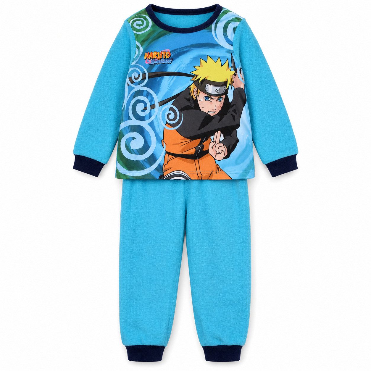 Naruto Schlafanzug Naruto Shippuden Jungen Fleece-Schlafanzug Pyjama
