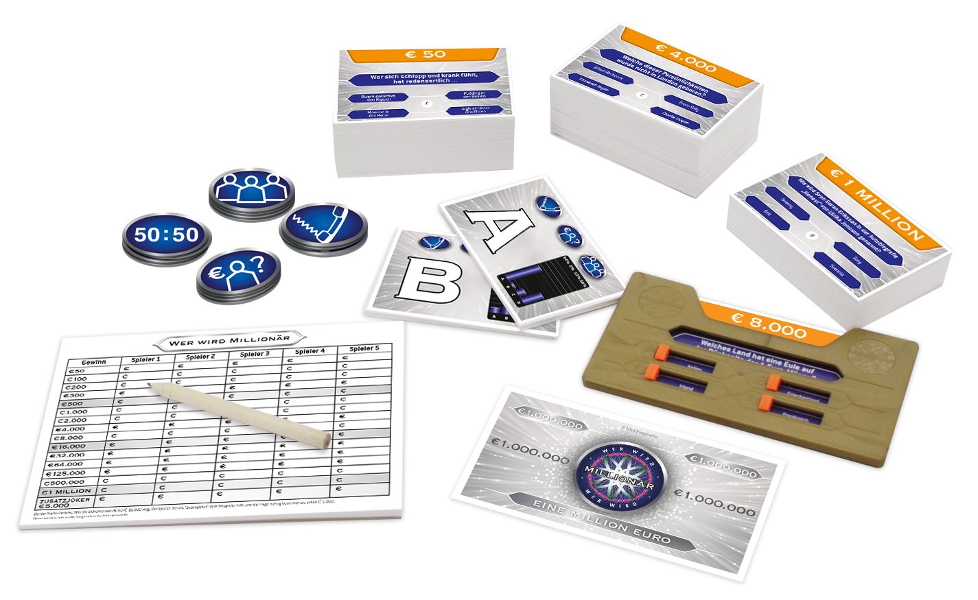 Jumbo Spiele Lernspielzeug JUMBO 19736 Wer Wird Millionär, Quizspiel günstig online kaufen