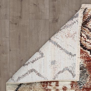 Teppich Designer-Teppich Kurzflor Für Wohnzimmer abstraktes Rauten-Muster, TT Home, Läufer, Höhe: 11 mm