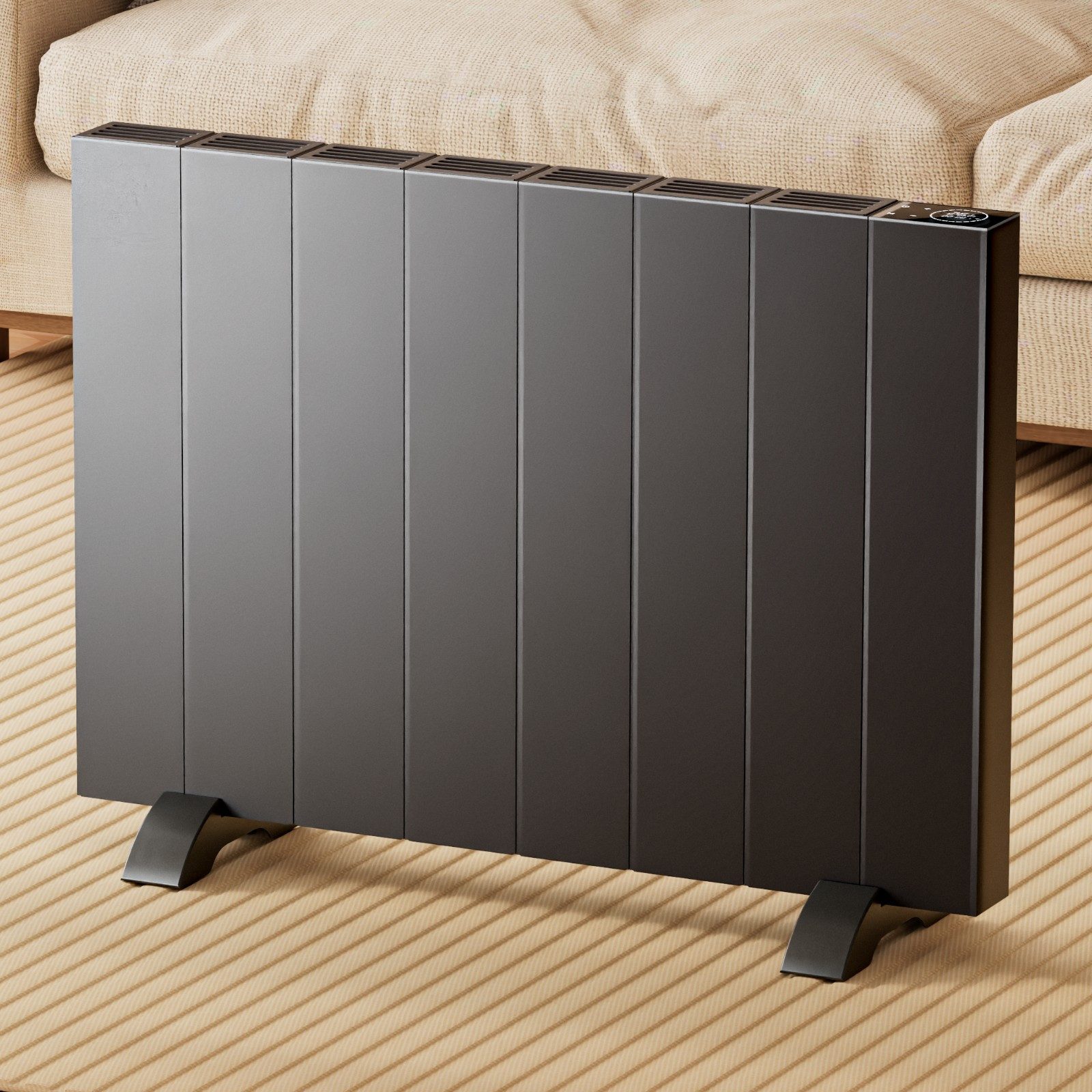 EMKE Elektro-Heizkörper elektrische Heizkörper Anthrazit 1000/1500W günstig online kaufen