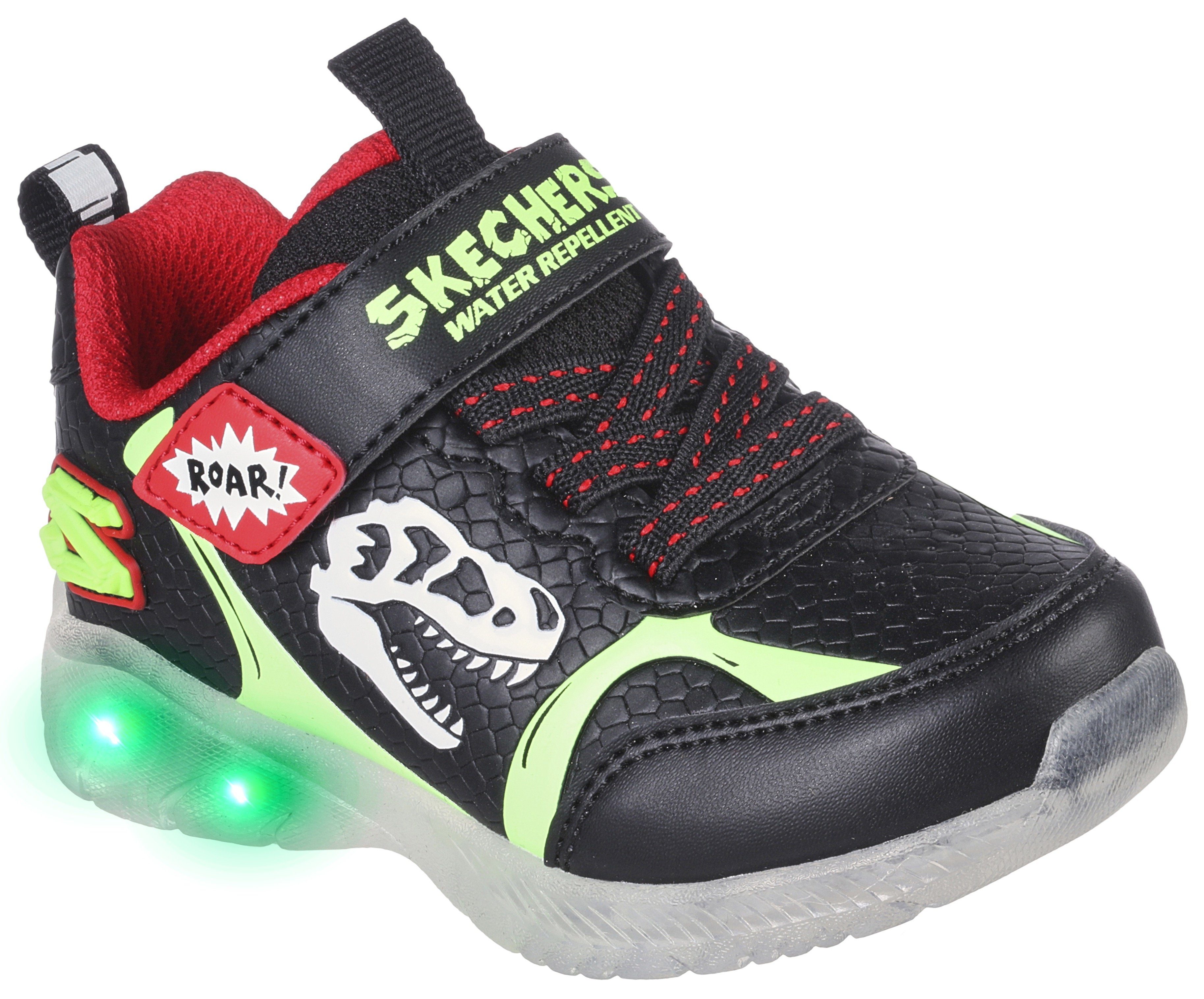Skechers Kids ILLUMI-BRIGHTS Sneaker mit Blinkfunktion, Mit Klettverschluss  und Gummizug für leichten Einstieg