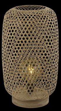 Globo Stehlampe Stehleuchte Innen Wohnzimmer mit Schalter Stehlampe Bambus Holz 15367S