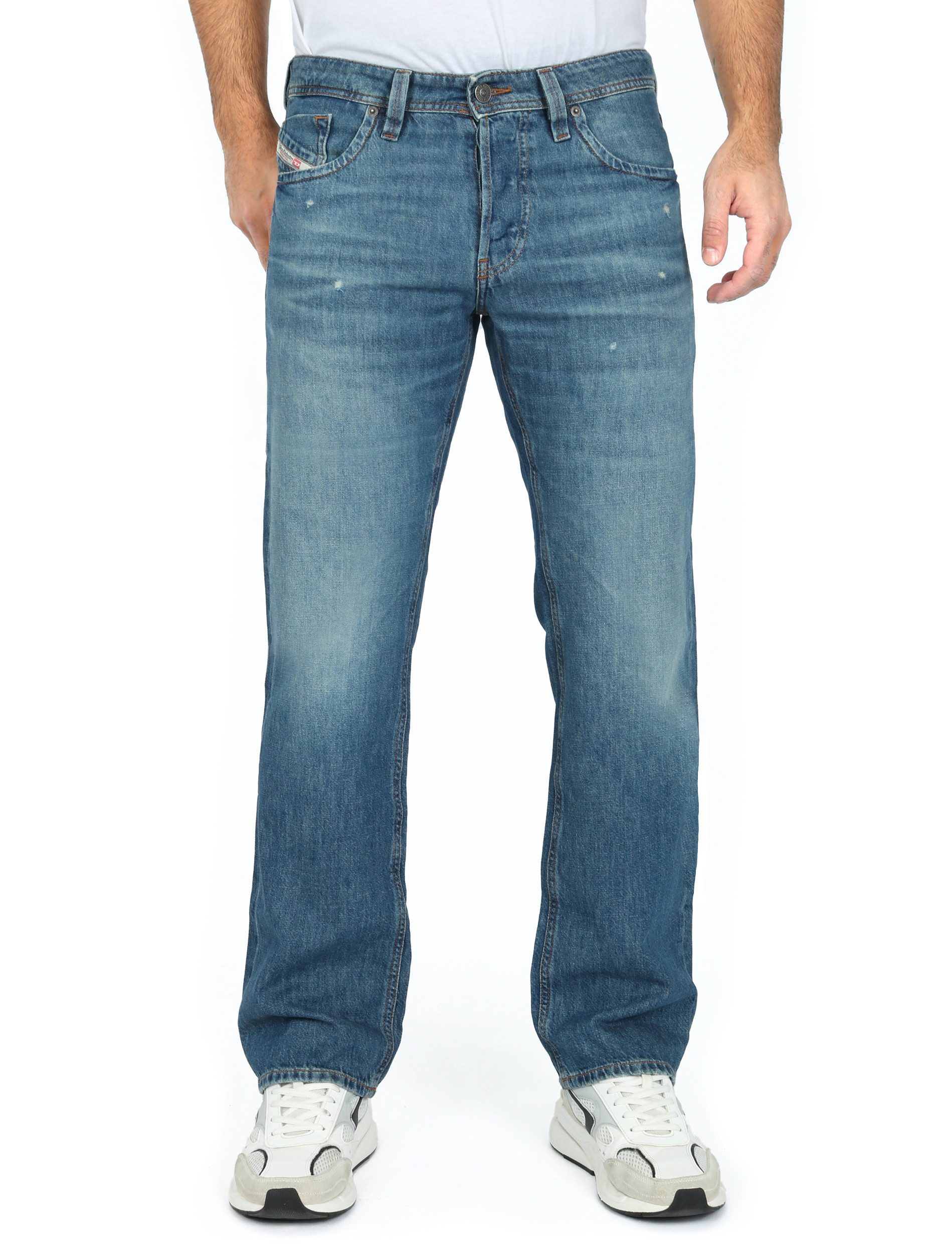 Diesel Straight-Jeans Leicht & Superweich ohne Stretch - MARKEE R68DY - Länge:32 Regular Fit, leicht tiefer sitzende Leibhöhe