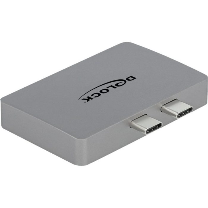 Delock Thunderbolt Adapter 2x USB-C Stecker > 2x DisplayPort Buchse Laptop-Kabel