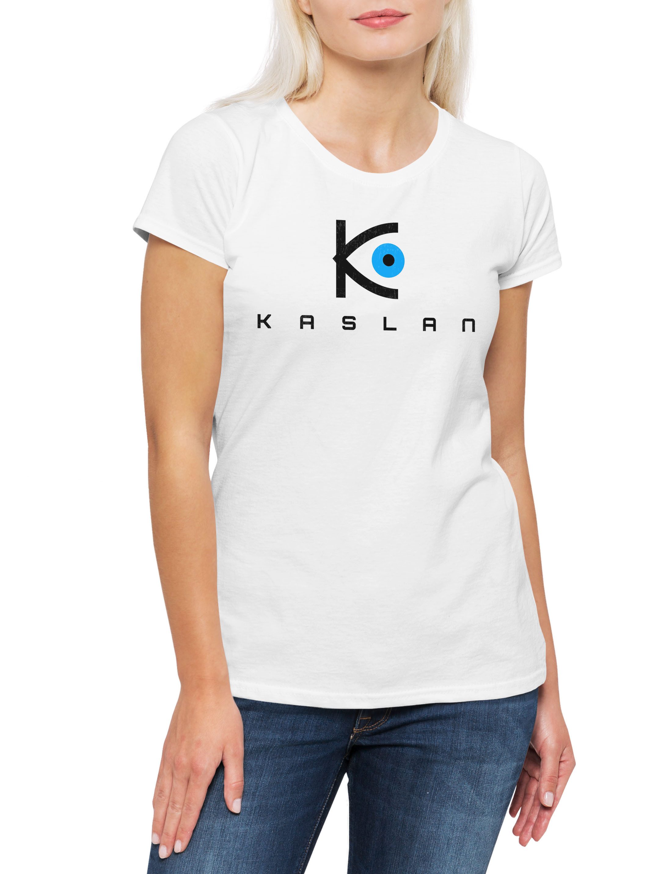 Print-Shirt Kaslan Corp Damen T-Shirt Chucky Child's Mörderpuppe Play Halloween