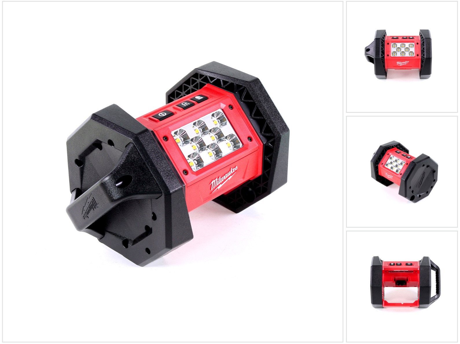 Milwaukee Baustrahler M18 AL-0 Akku LED Flutstrahler mit 1100 Lumen Solo - ohne Akku, ohne