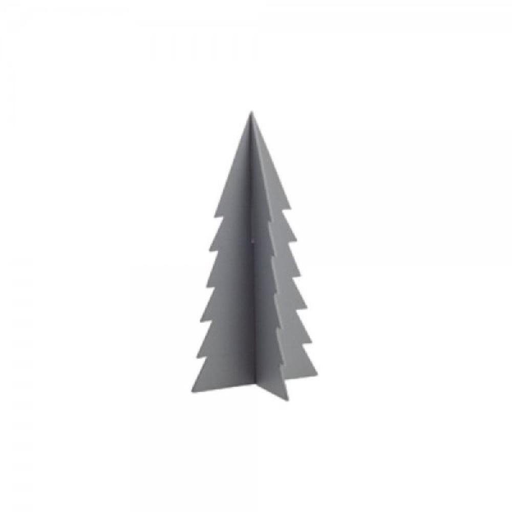 Storefactory Weihnachtsbaumkugel Dekofigur Gimdalen Tannenbaum Grau (10cm)