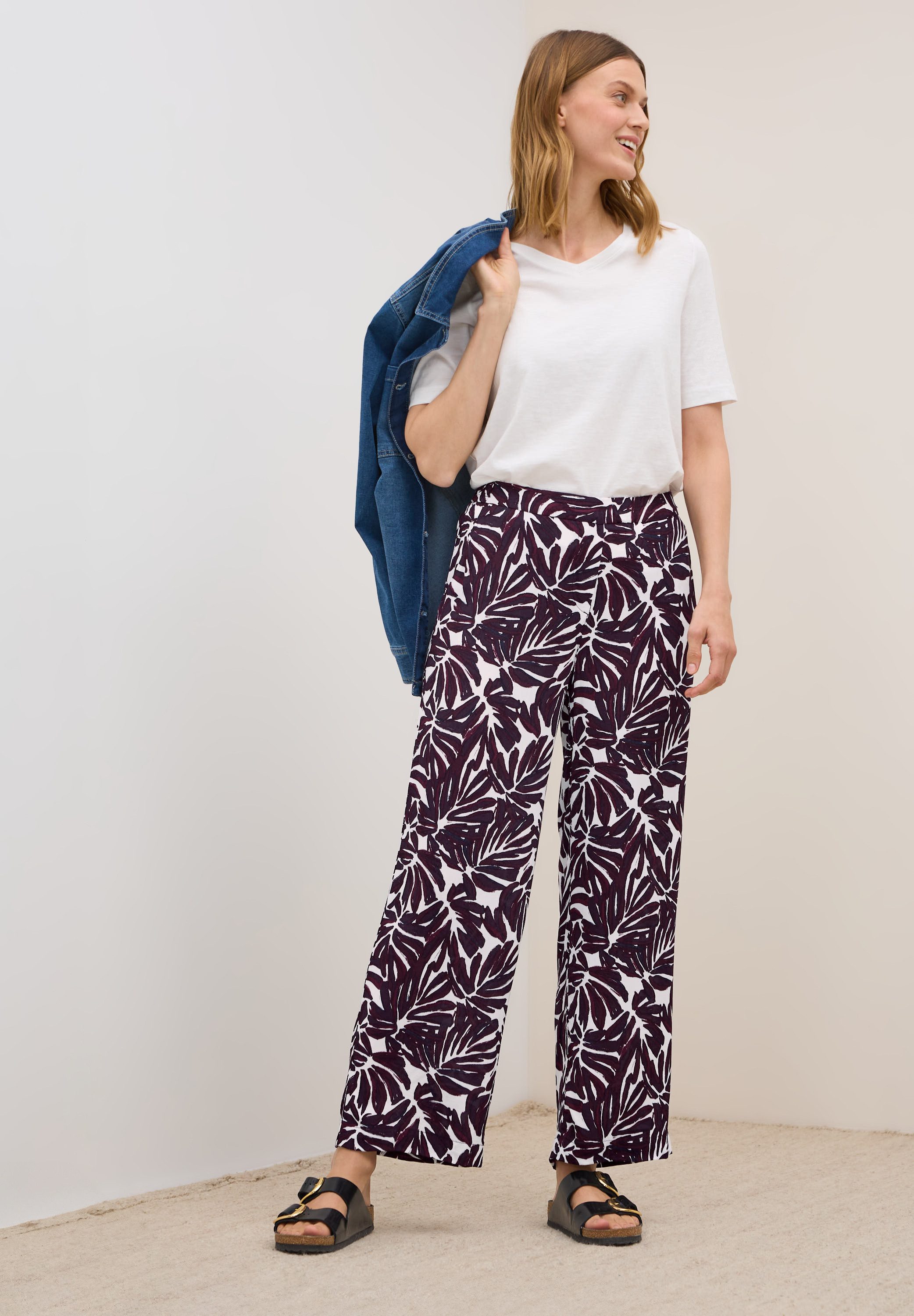 CECIL Stoffhose Style NEELE Sommerhose mit grafischem Muster