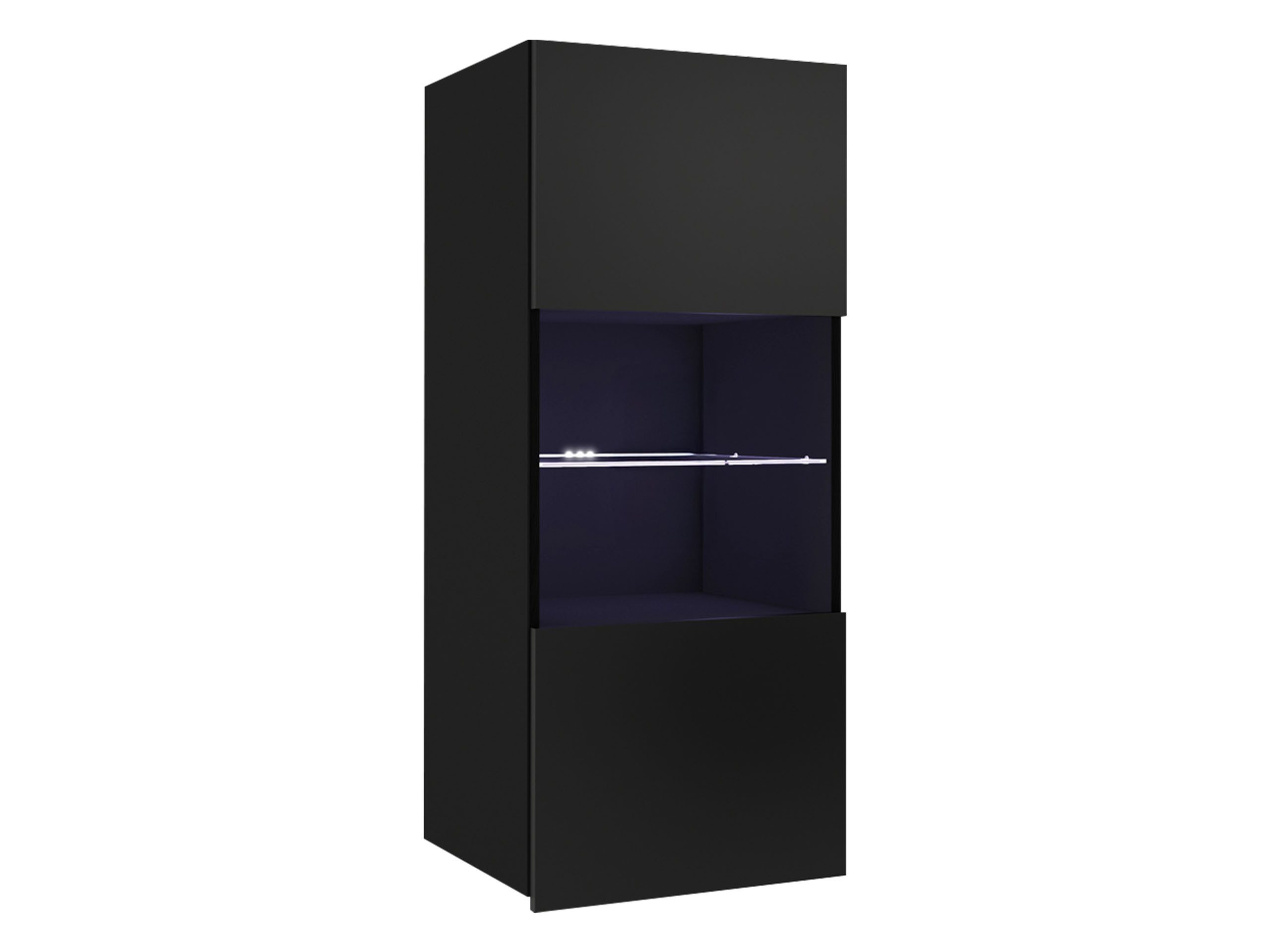 MIRJAN24 Vitrine Calabrini 05 (mit 2 Türen) Gehärtetes Glas, LED-Beleuchtung als Option