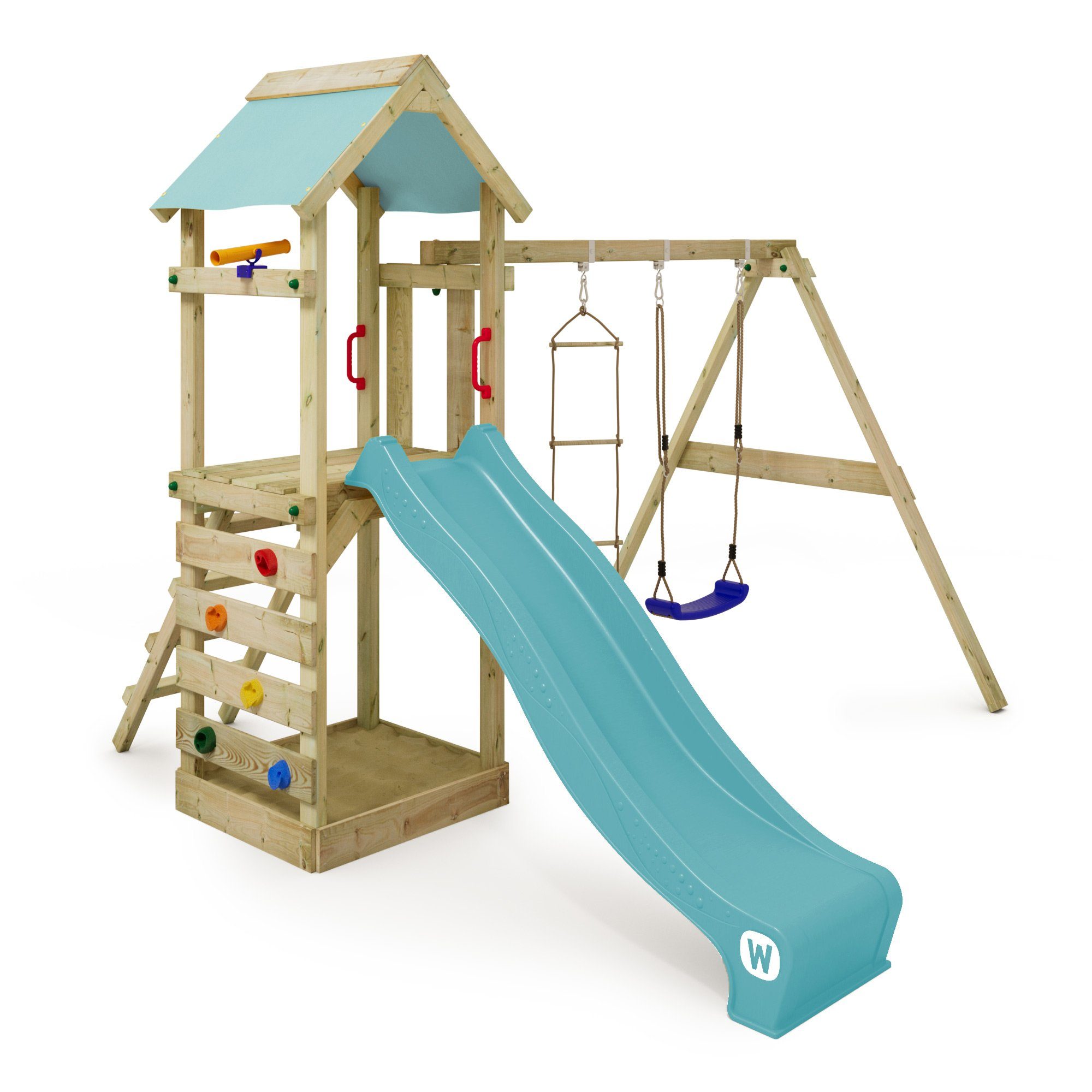 Wickey Spielturm FreeFlyer – Klettergerüst mit günstig online kaufen