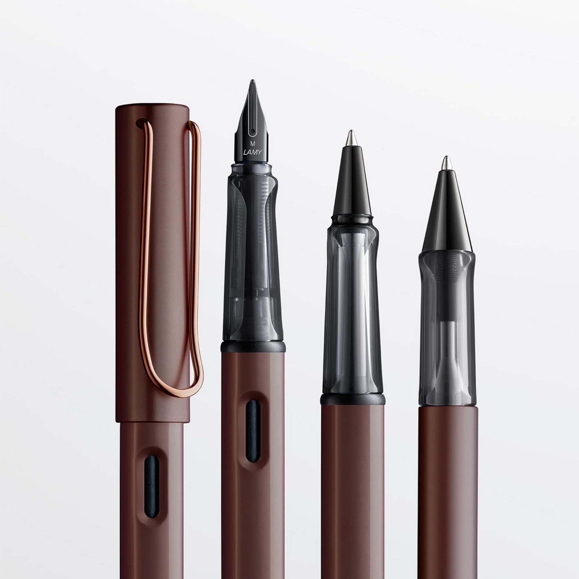 LAMY Füller LAMY Lx Füller marron Alu Gehäuse Strichbreite M Tintenpatrone T 10 bl – Bild 4 von 5