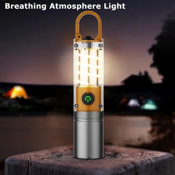 DESUO Taschenlampe Led Taschenlampe Aufladbar mit 2000mAh 5 Lichtmodi IPX55 Wasserdichte