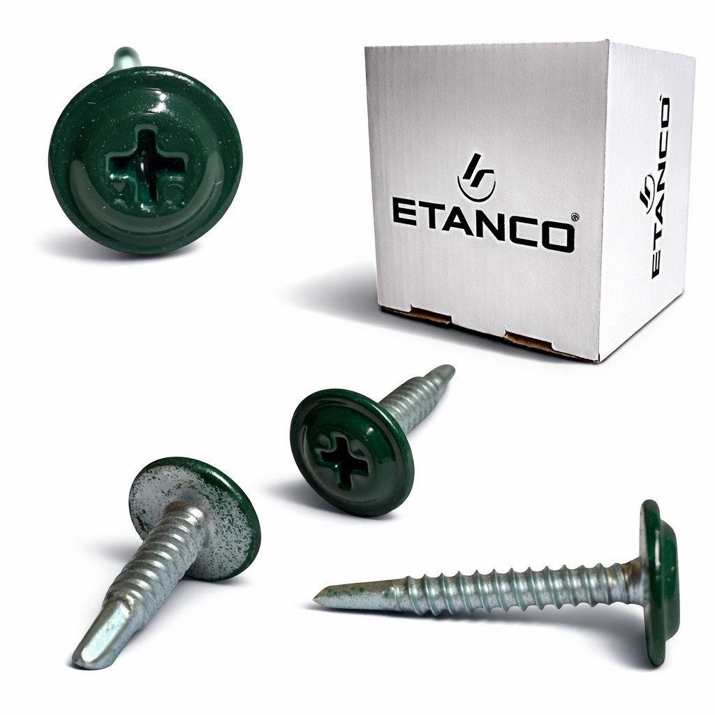 Etanco GmbH Blechschraube ETANCO GM-B Selbstbohrschrauben für Stahl Dach, (250 St)