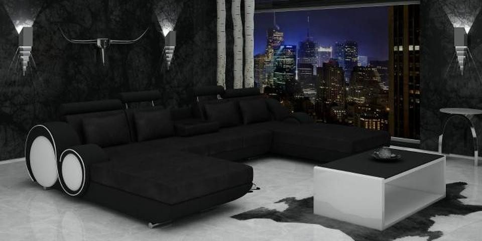 JVmoebel Wohnlandschaft Textilsofa Stoffsofa Berlin U-Form + USB Ecksofa Designer Sofa, Made in Europa