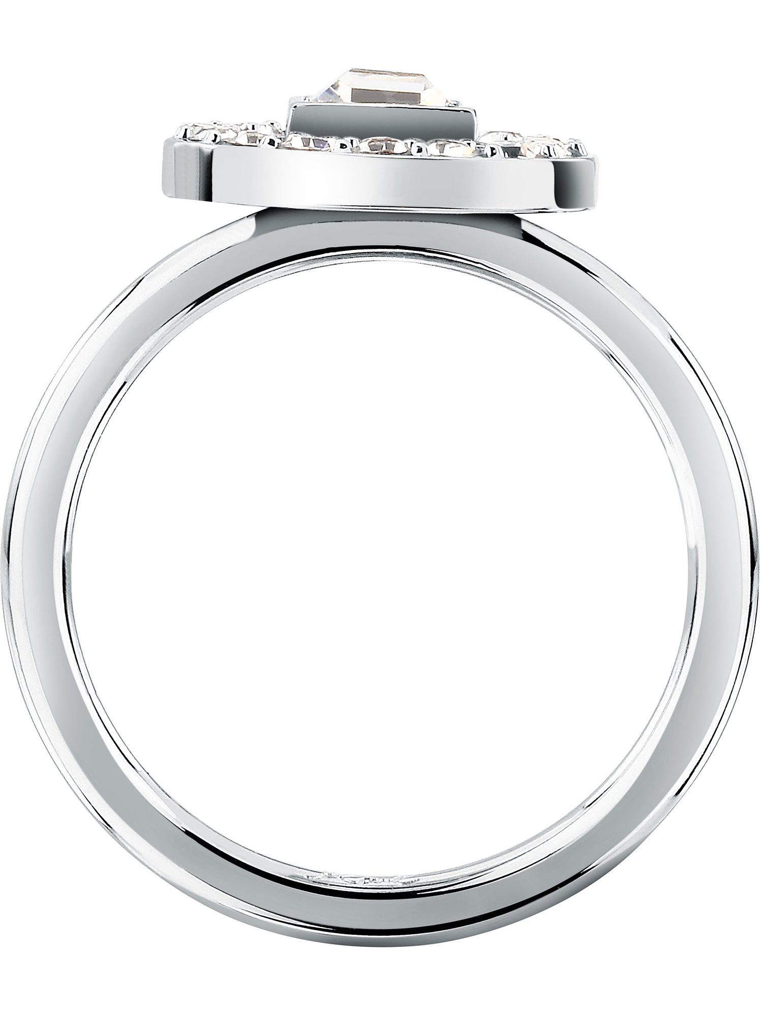 KARL LAGERFELD Fingerring Karl Lagerfeld Damen-Damenring Edelstahl Kristall, Kristall