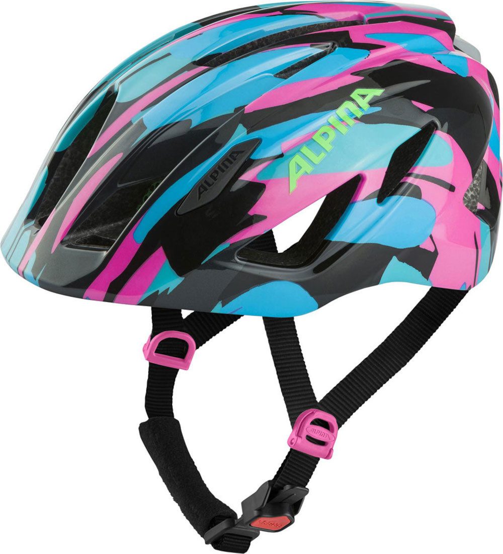 Alpina Fahrradhelm ALPINA PICO FLASH Helm 2026 neon blue/pink gloss