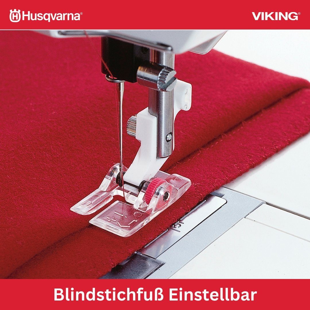 Husqvarna Viking Nähmaschine Original Husqvarna Viking BLINDSTICHFUSS EINSTELLBAR M-Grp 1 bis 8